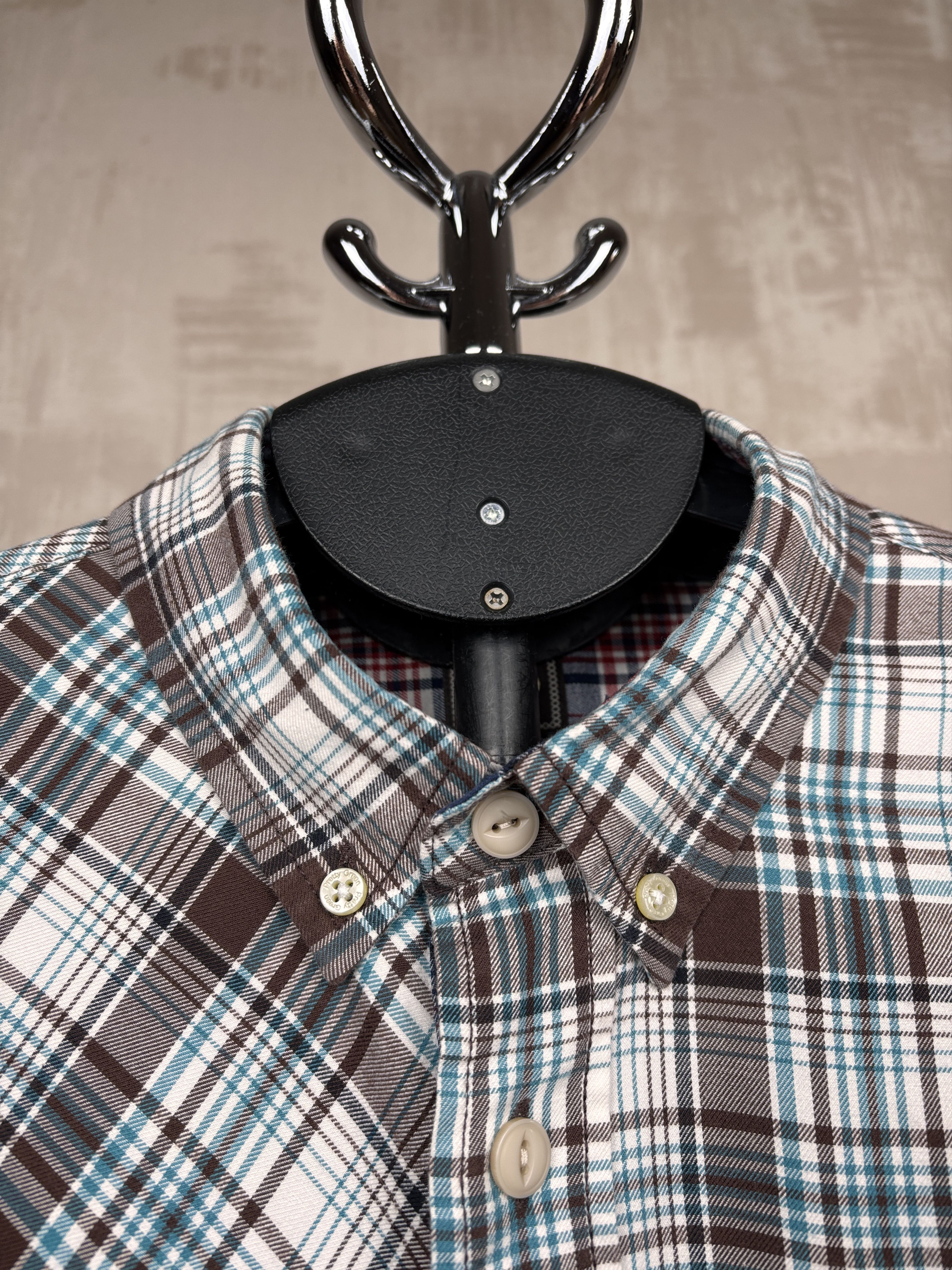 Pretty Green Pretty Green Check Long Sleeve Shirt Button Down Size US L / EU 52-54 / 3 - 5 Thumbnail