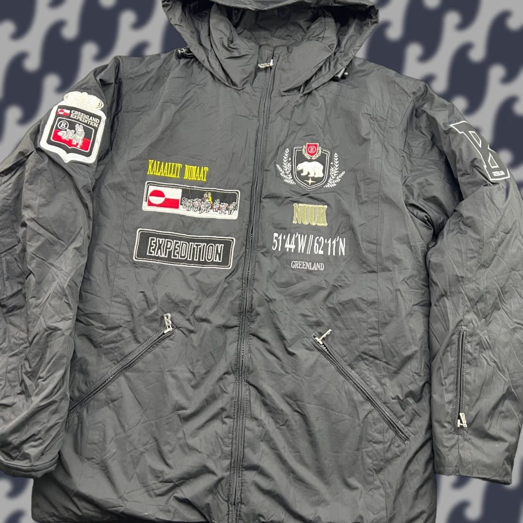 Bogner Bogner Jacket Mens 48 Black Hooded Puffer Greenland Expedition Kanglait Kalaallit Nunaat Size US M / EU 48-50 / 2 - 1 Thumbnail