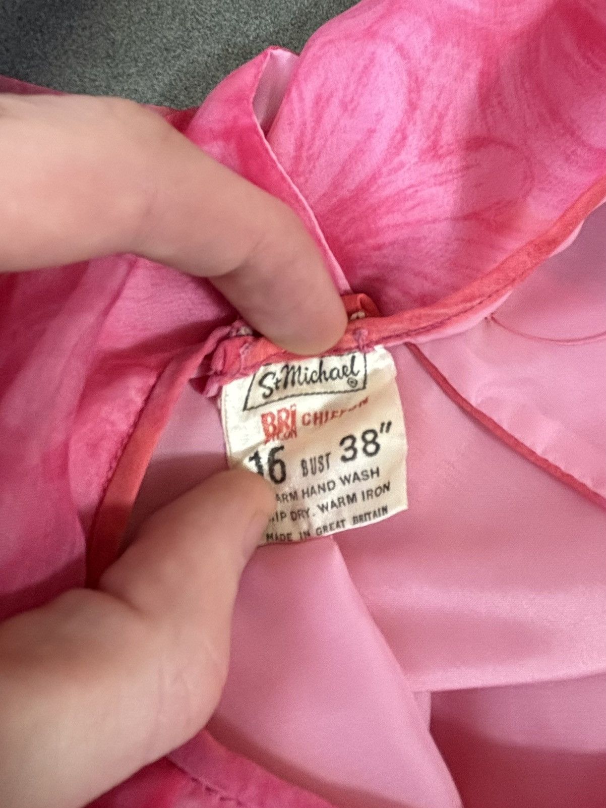 Japanese Brand 1960s Vintage Chiffon Shirt St. Michaels MBV Loveless Sheer Size S / US 4 / IT 40 - 3 Thumbnail