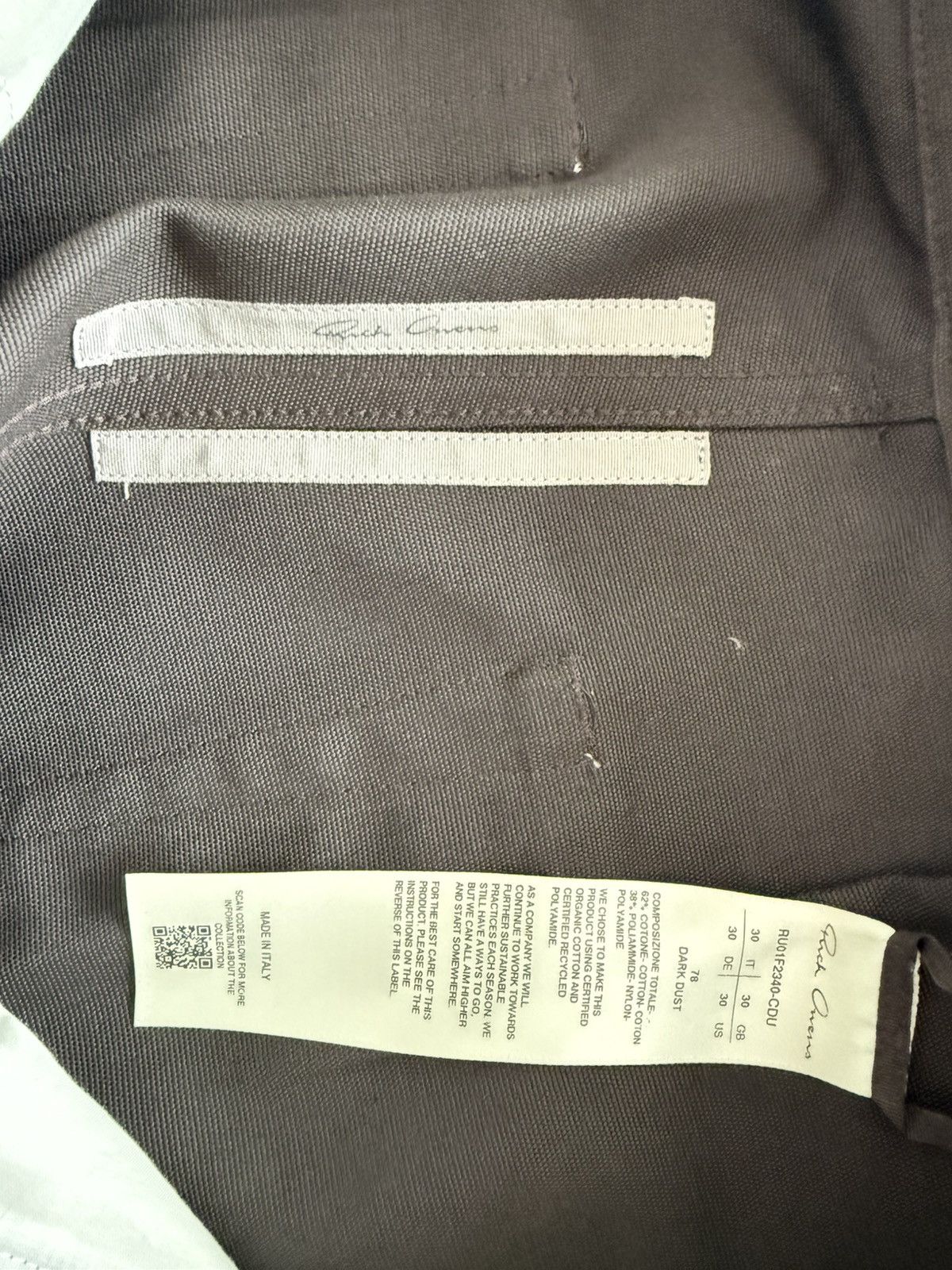Rick Owens Rick Owens Dark Dust Geth Cargo Size US 30 / EU 46 - 6 Thumbnail