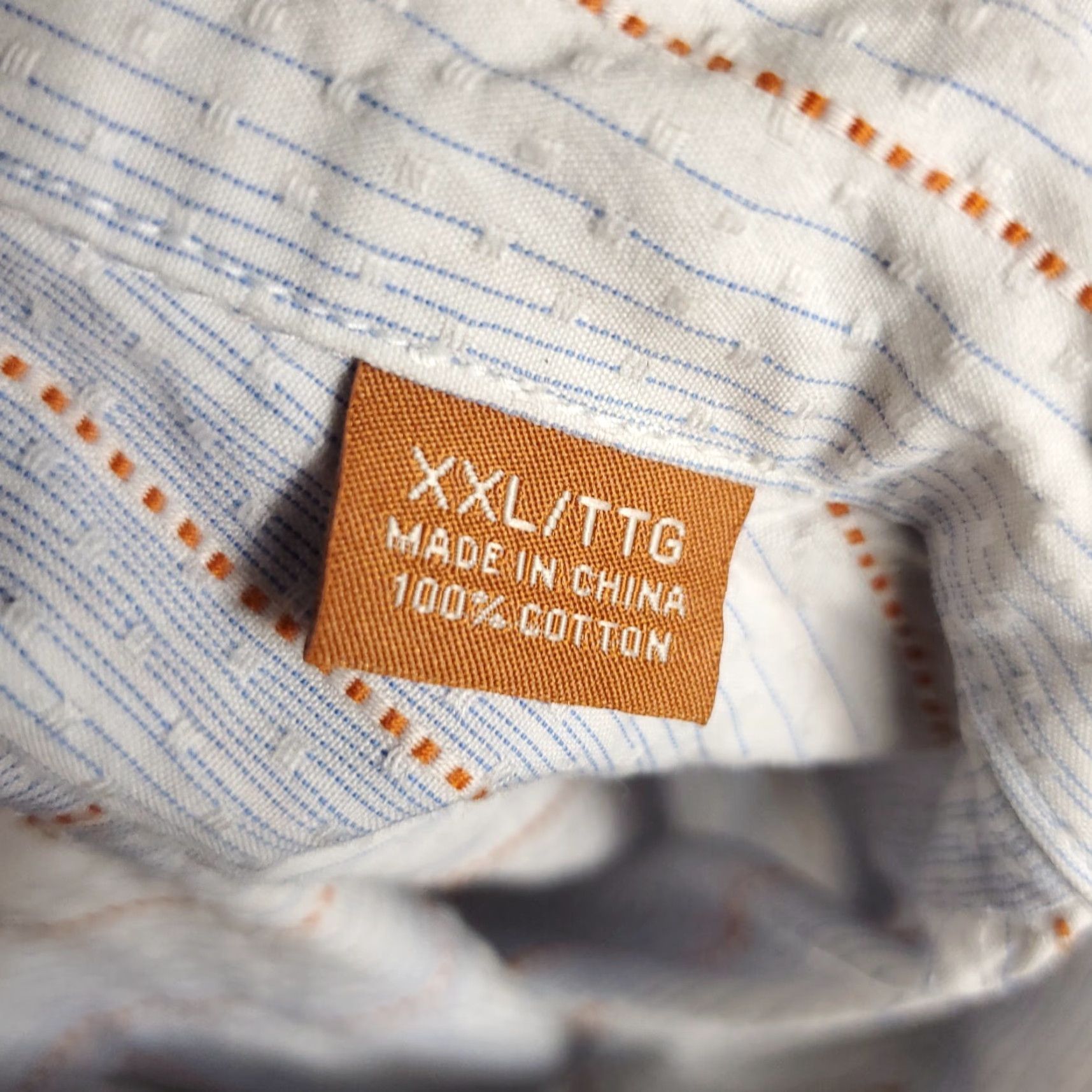Tommy Bahama Tommy Bahama Shirt Mens 2XL Blue Striped Cotton Button-Up Long Sleeve Shirt Size US XXL / EU 58 / 5 - 8 Thumbnail