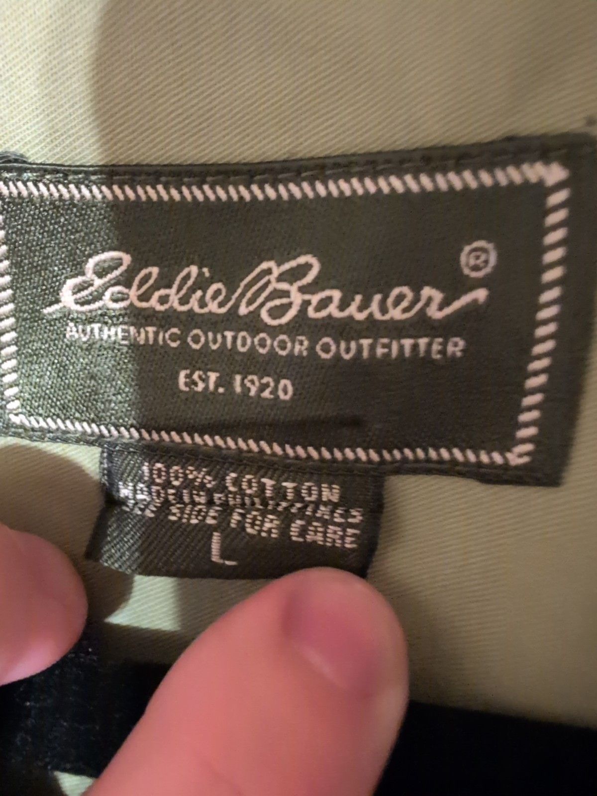 Eddie Bauer Eddie Bauer Shirt Mens L Green Long Sleeve Button-Up Outdoor Size US L / EU 52-54 / 3 - 4 Thumbnail
