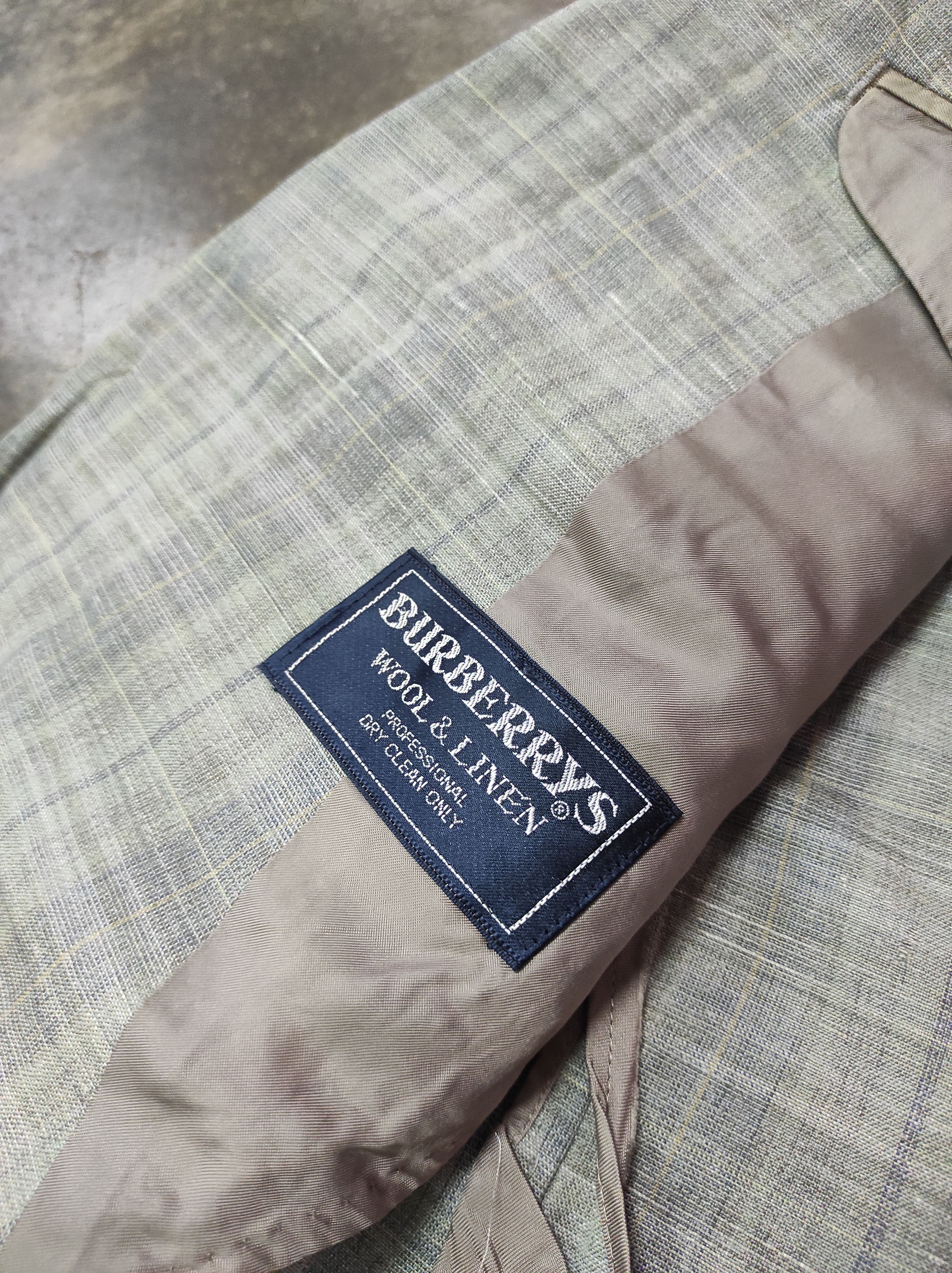 Burberry × Vintage BURBERRY VTG PLAID BLAZER COAT JACKET Size 44R - 7 Thumbnail