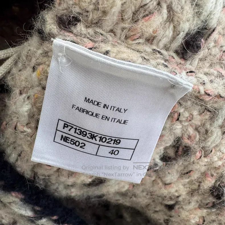 Chanel Chanel Autumn and winter milk tea pink blended cashmere kn Size S / US 4 / IT 40 - 5 Thumbnail