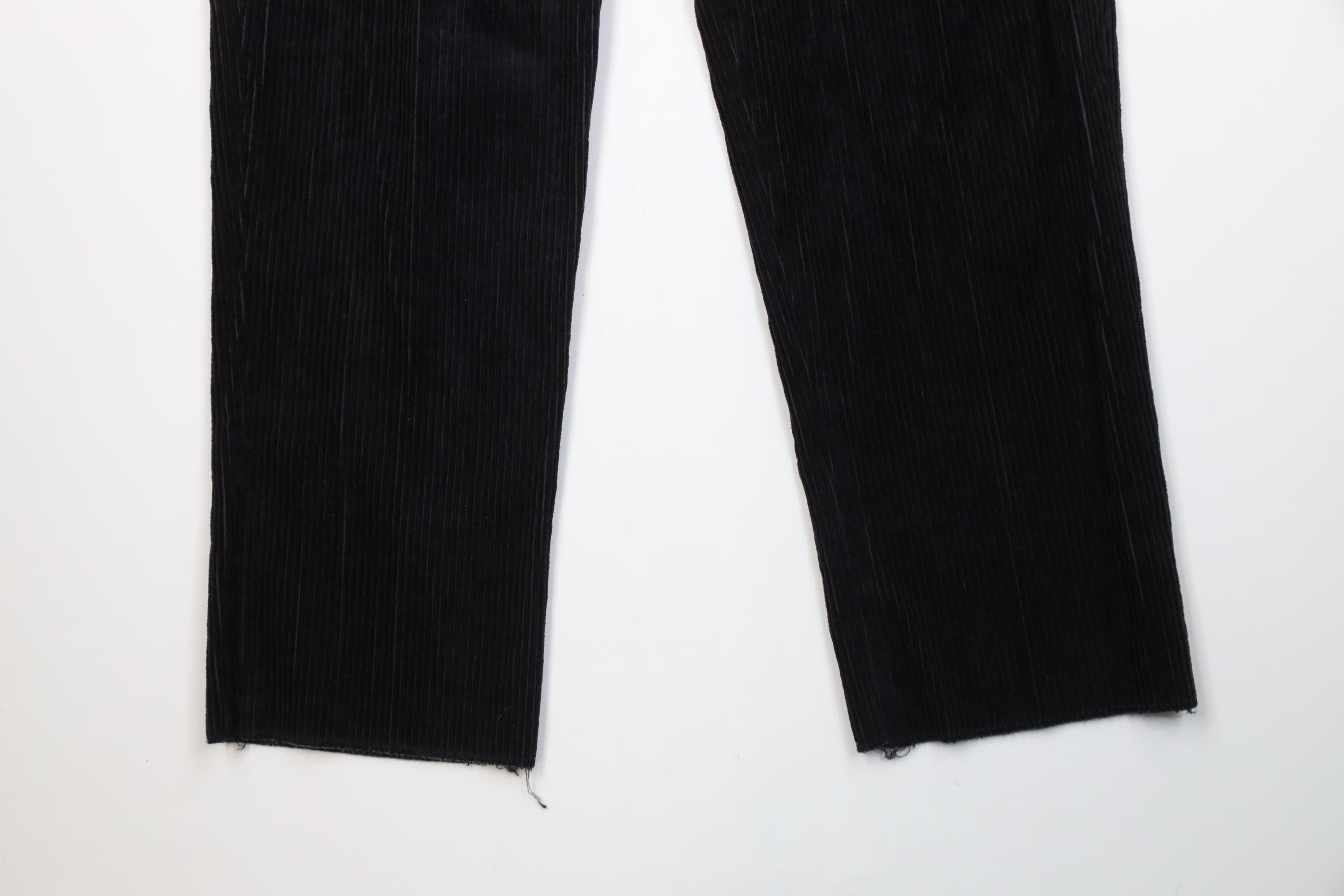 Vintage Vintage 90s Streetwear Wide Leg Corduroy Chino Pants Black Size US 34 / EU 50 - 4 Thumbnail