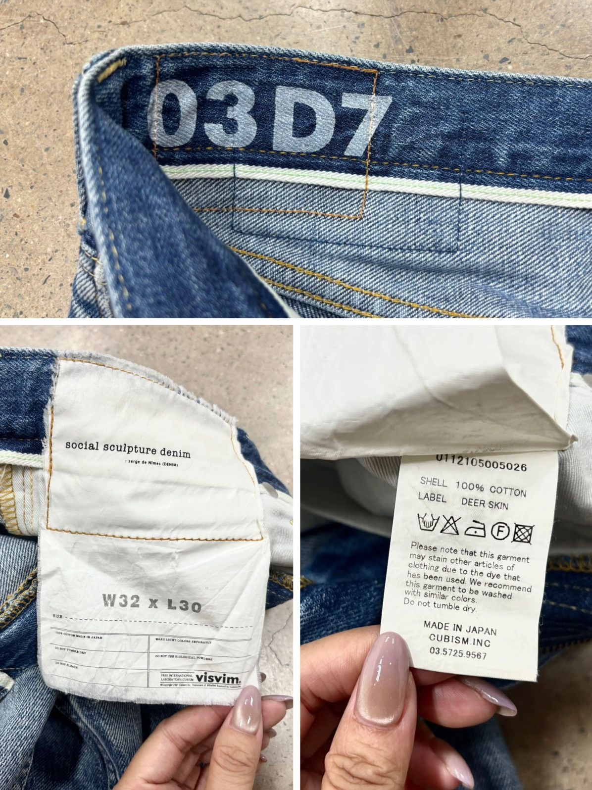 Visvim Visvim 03D7 Social Sculpture 03 Damaged-7 Size US 32 / EU 48 - 9 Thumbnail