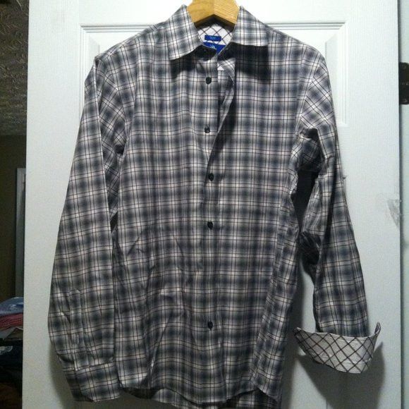 Egara EGARA MEN'S NEW 100%COTTON CASUAL SHIRT SLIM FIT SIZE: L Size US L / EU 52-54 / 3 - 1 Thumbnail