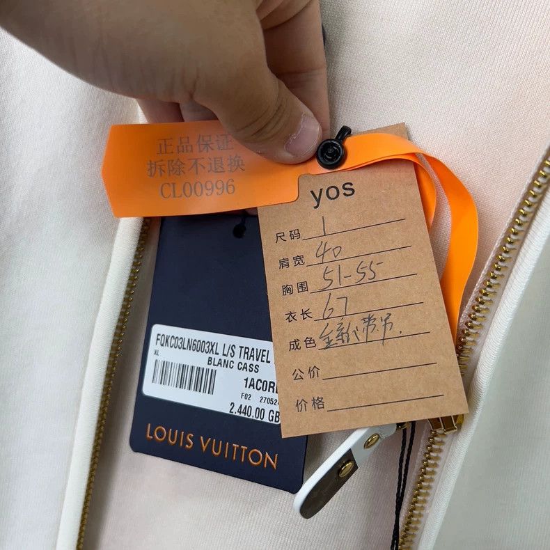 Louis Vuitton Louis Vuitton White patchwork print hooded jacket Size US XL / EU 56 / 4 - 6 Thumbnail
