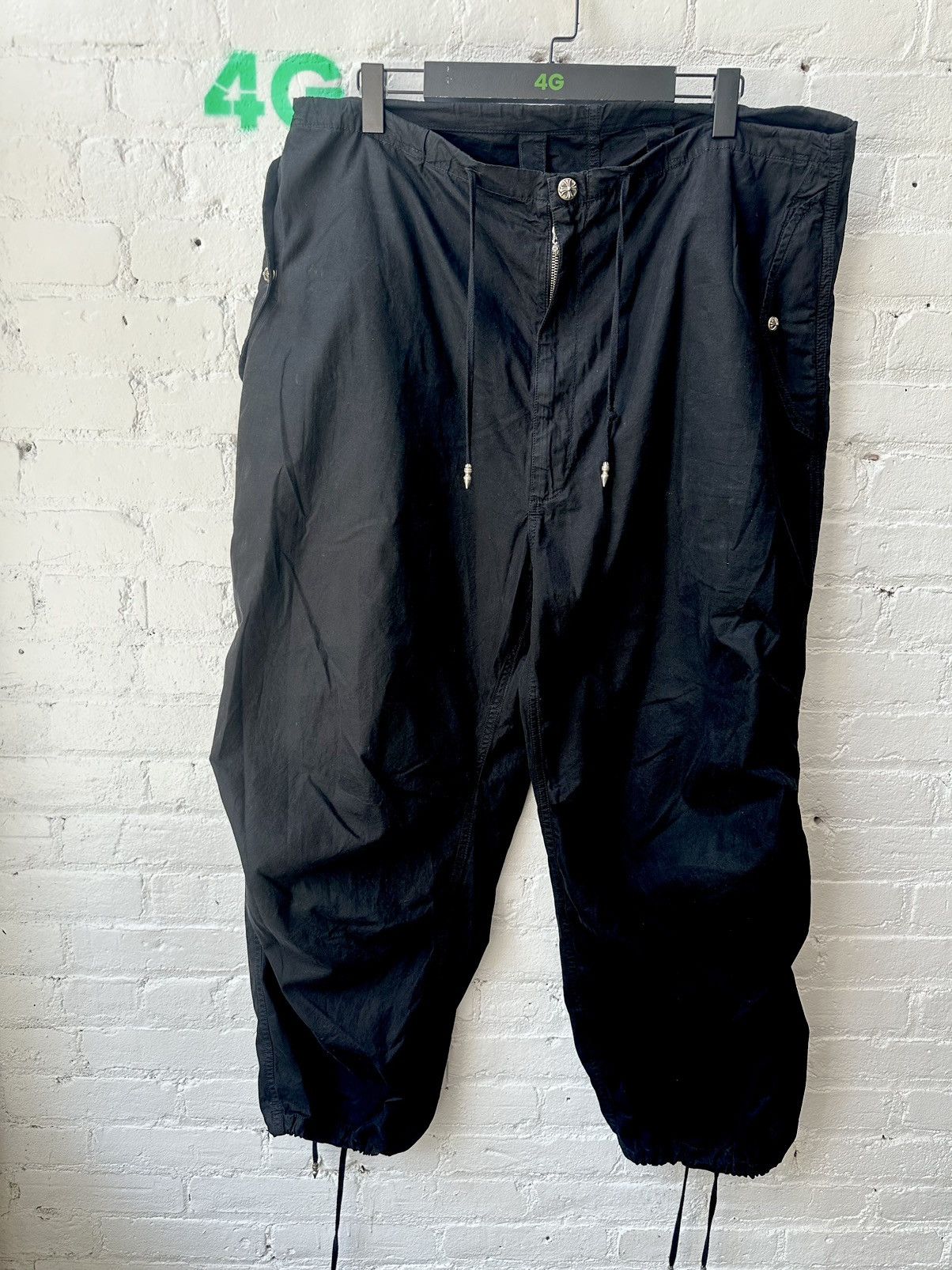 Chrome Hearts Chrome Hearts Black Parachute Jeans Pants fits 32-42 Size US 40 / EU 56 - 1 Thumbnail