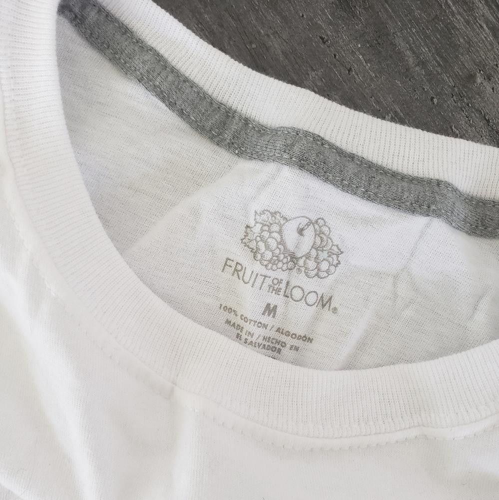 Fruit Of The Loom White Basic FOTL Short Sleeve Size US M / EU 48-50 / 2 - 3 Thumbnail