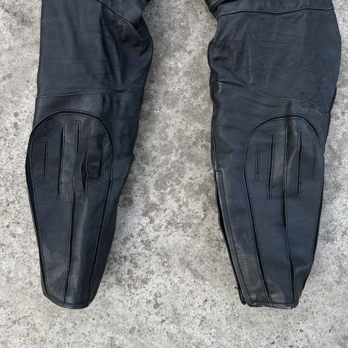 20471120 × Genuine Leather × Japanese Brand Vintage Japanese Style Moto Leather Pants Size 54 Y2K 00s Size US 35 - 7 Thumbnail