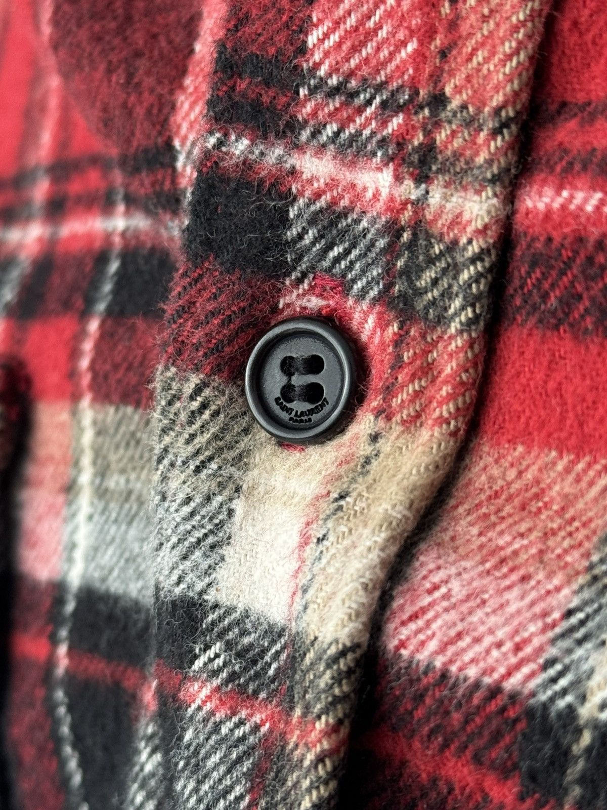 Saint Laurent Paris Saint Laurent Paris 2018 Cotton Checked Flannel Shirt Size US S / EU 44-46 / 1 - 6 Thumbnail