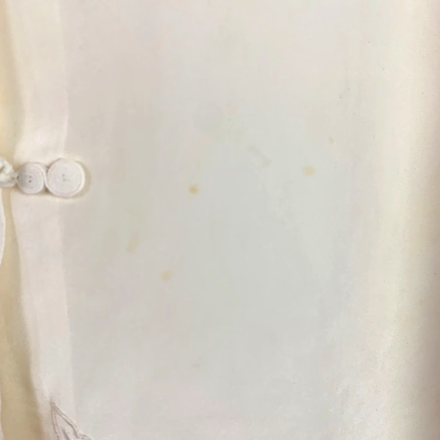Vintage VINTAGE Jade Lantern Shirt 50s Cream Silk Long Sleeve Button Up Size 38 Staining Size XS / US 0-2 / IT 36-38 - 6 Thumbnail