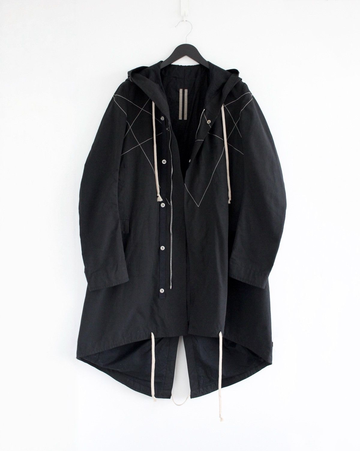 Rick Owens Drkshdw Rick Owens SS18 Pentagram Fishtail Parka Size US S / EU 44-46 / 1 - 2 Thumbnail