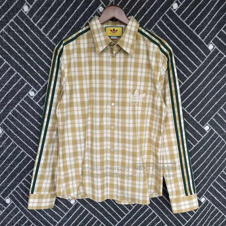 Gucci Gucci SS23 go letter print plaid long-sleeved shirt Size US XS / EU 42 / 0 - 1 Thumbnail