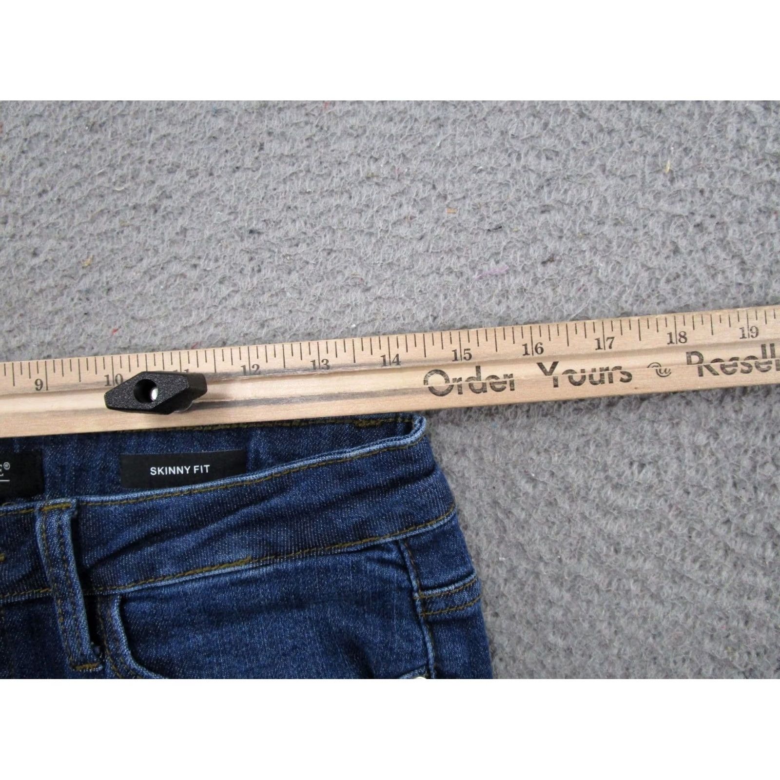 Denime Judy Blue Womens Cuffed Distressed Denim Skinny Fit Blue Jeans 9/29 Regular Size 29 Womens Jeans Blue Skinny Womens Size 29" - 6 Thumbnail