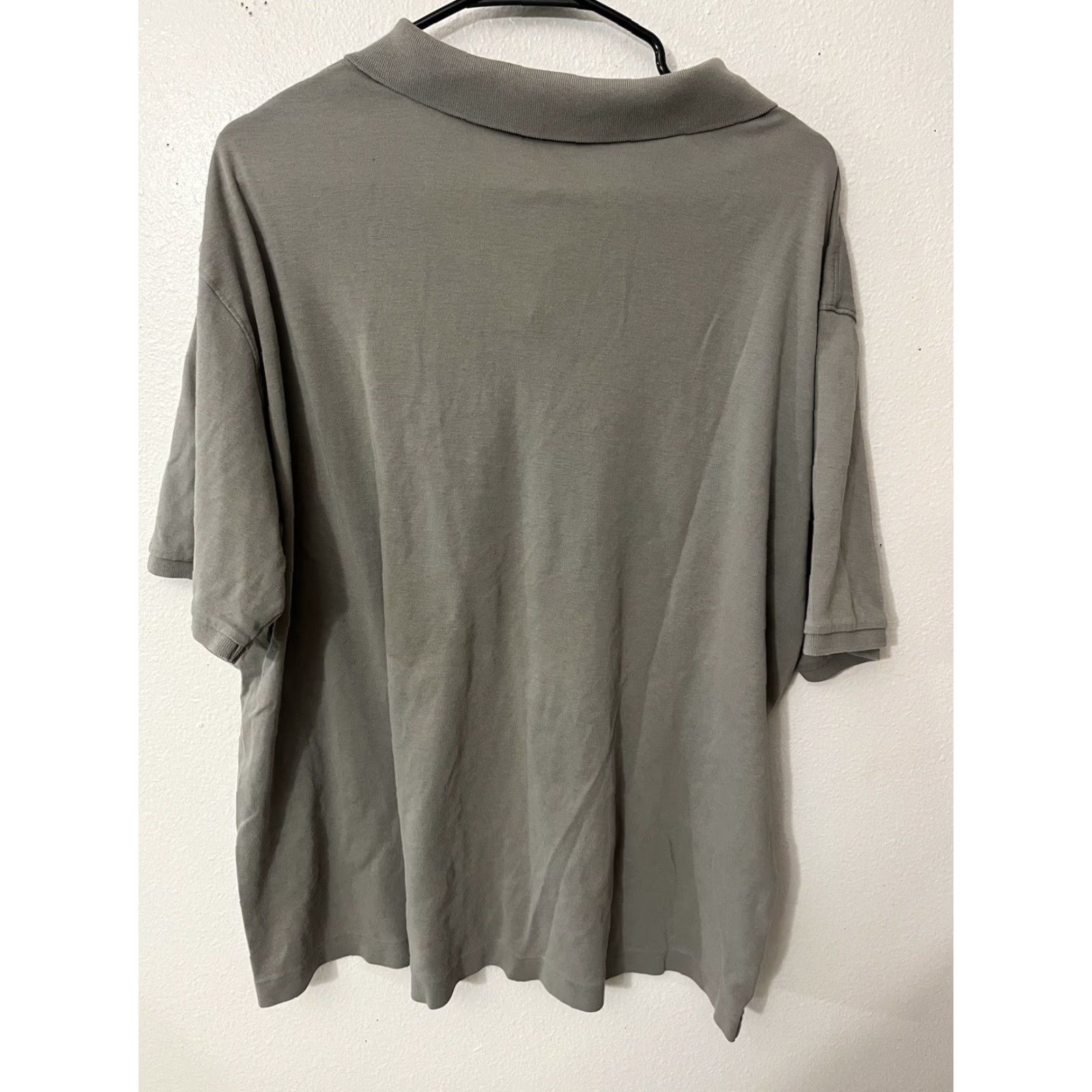 Calvin Klein CALVIN KLEIN Polo Shirt Gray Men’s 2X Short Sleeve Button Regular Size US XXL / EU 58 / 5 - 3 Thumbnail