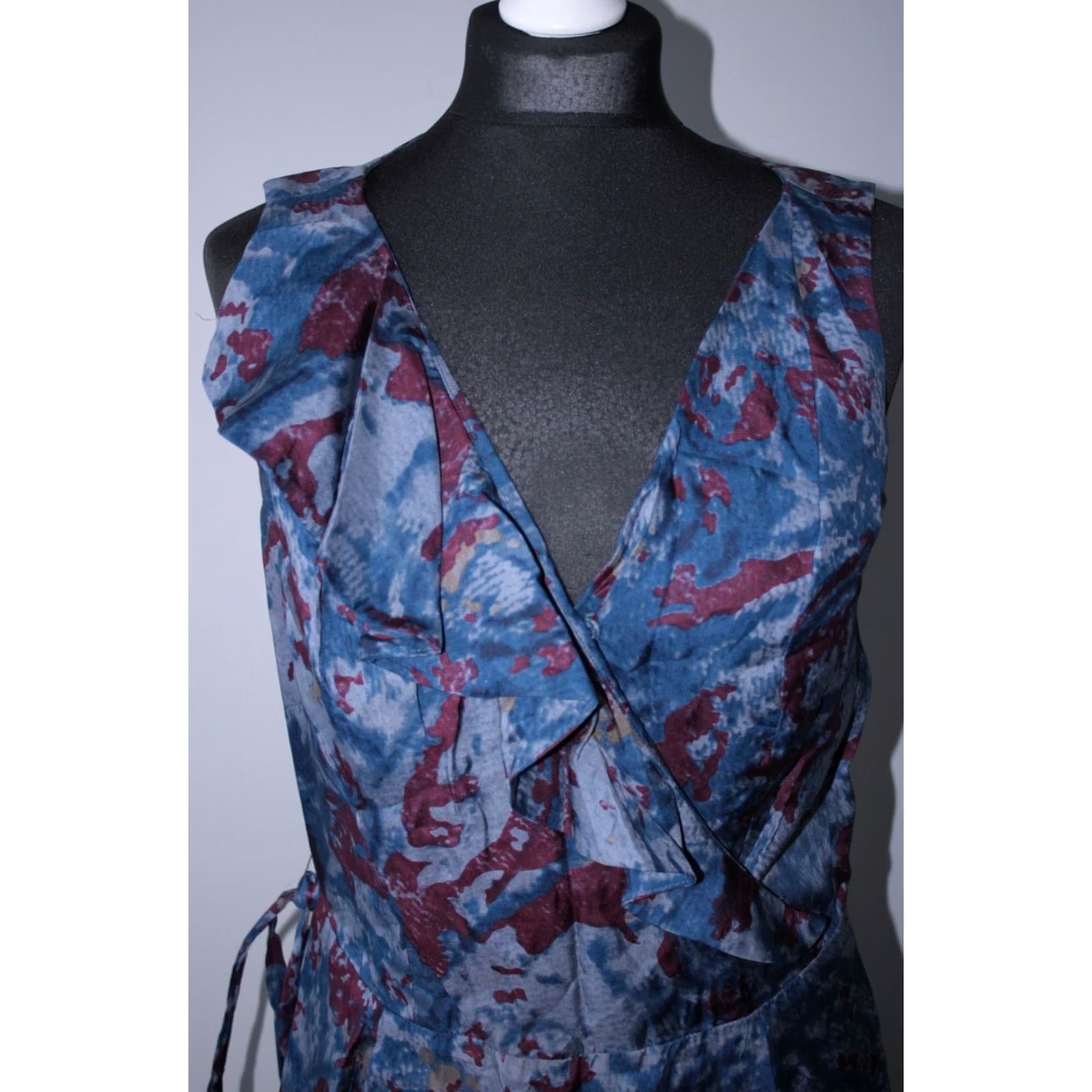 Tiger of Sweden Tiger of Sweden Blue A-Line Dress Knee Length Womens Size 40 Size S / US 4 / IT 40 - 2 Thumbnail