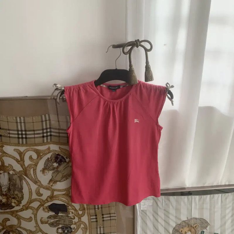 Burberry Burberry Pink Cotton Women's T-Shirt Size S / US 4 / IT 40 - 1 Thumbnail