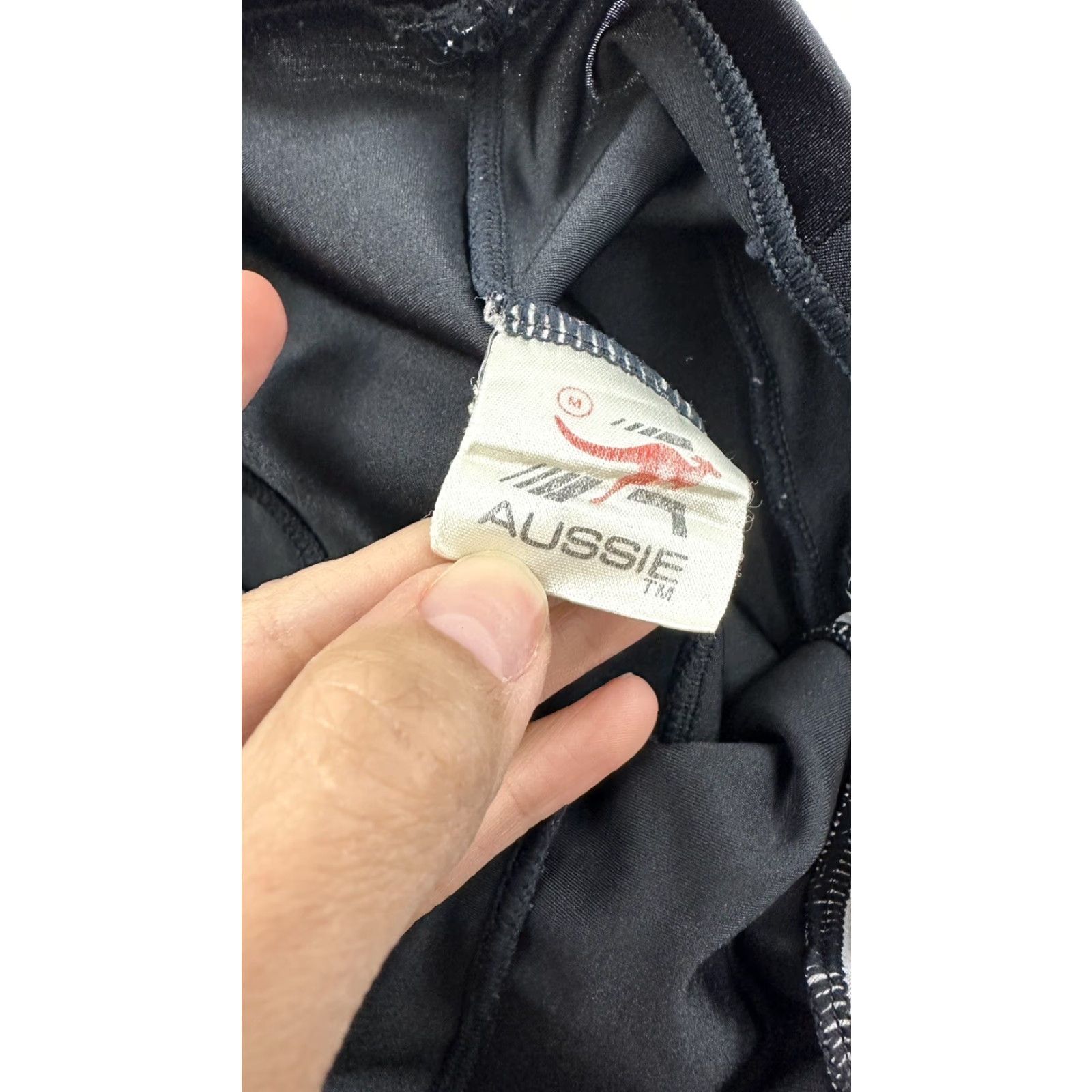 Vintage Aussie Leggings Women M Medium Black Stirrup Activewear Womens Size 32" / US 10 / IT 46 - 5 Thumbnail
