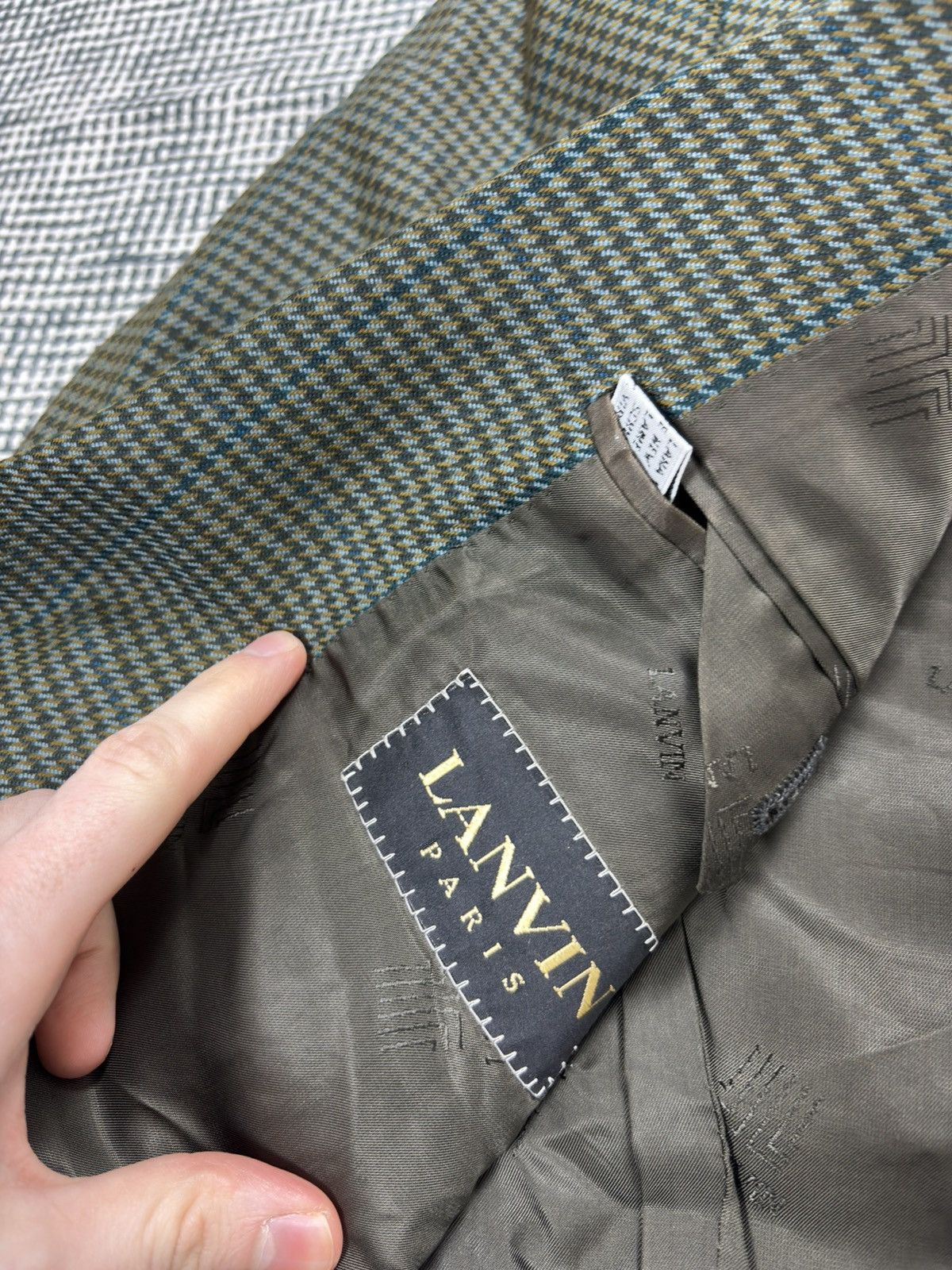 Lanvin Vintage 80s lanvin 46it designer wool blazer jacket Size 36R - 3 Thumbnail