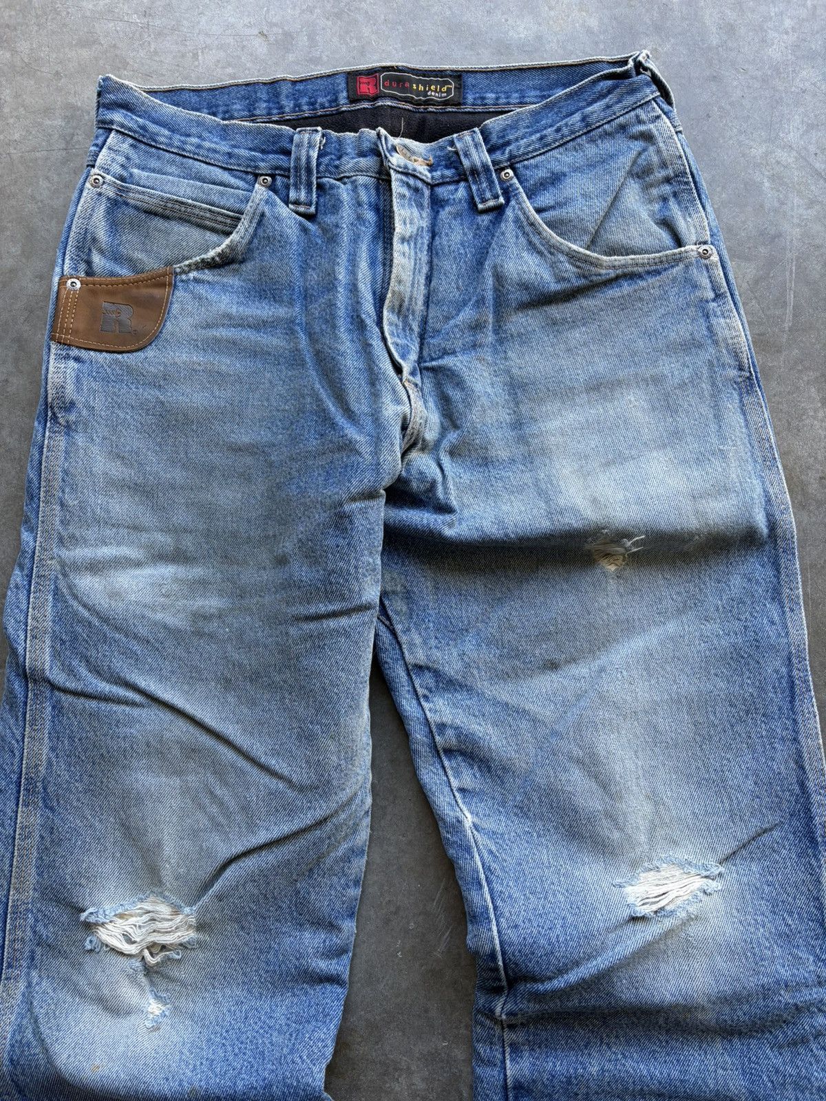 Wrangler Wrangler Faded Flannel Lined Baggy Workwear Denim Size US 32 / EU 48 - 3 Thumbnail