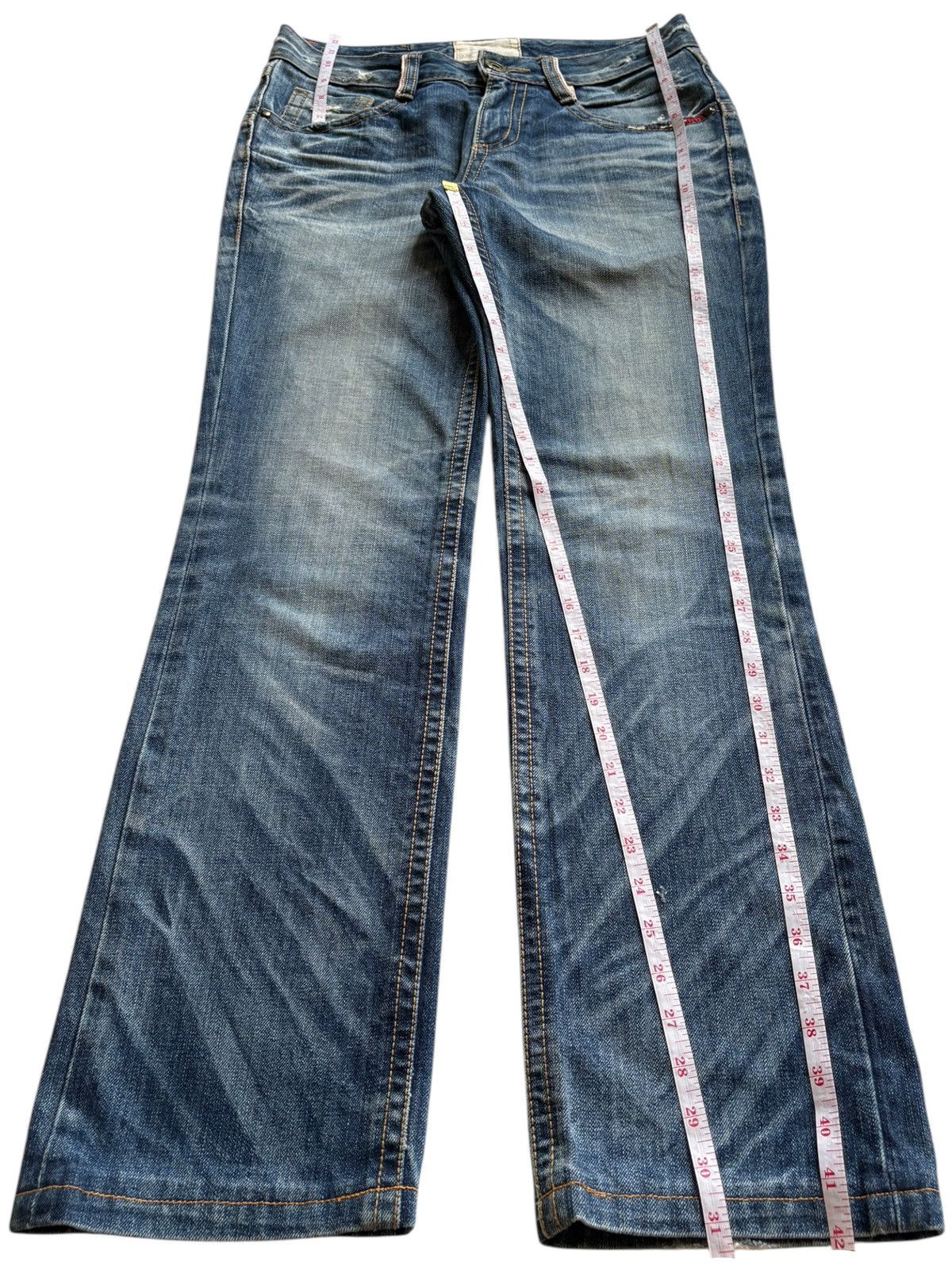Dsquared2 Vintage Japanese Lolita Honeycomb Faded Wash Loose Jeans Size US 31 - 14 Thumbnail