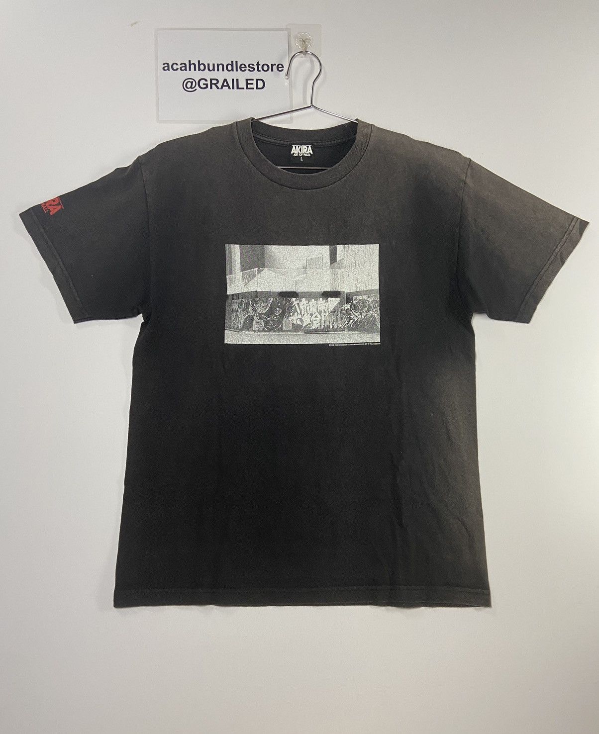 image of Anima x Readymade Akira Art Of Wall Katsuhiro Otomo X Kosuke Kawamura Shirt in Black (Size Large)