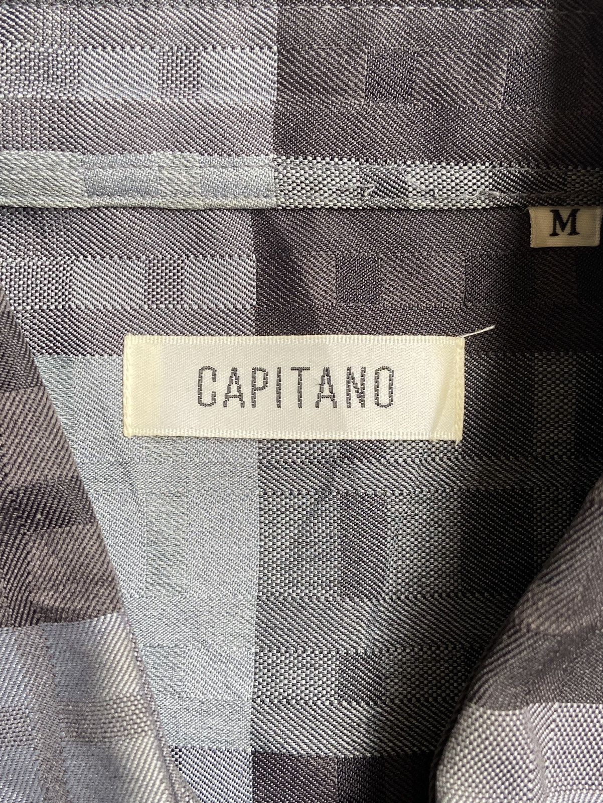 Designer × Japanese Brand CAPITANO Grey Plaid Shirt Size US M / EU 48-50 / 2 - 11 Thumbnail