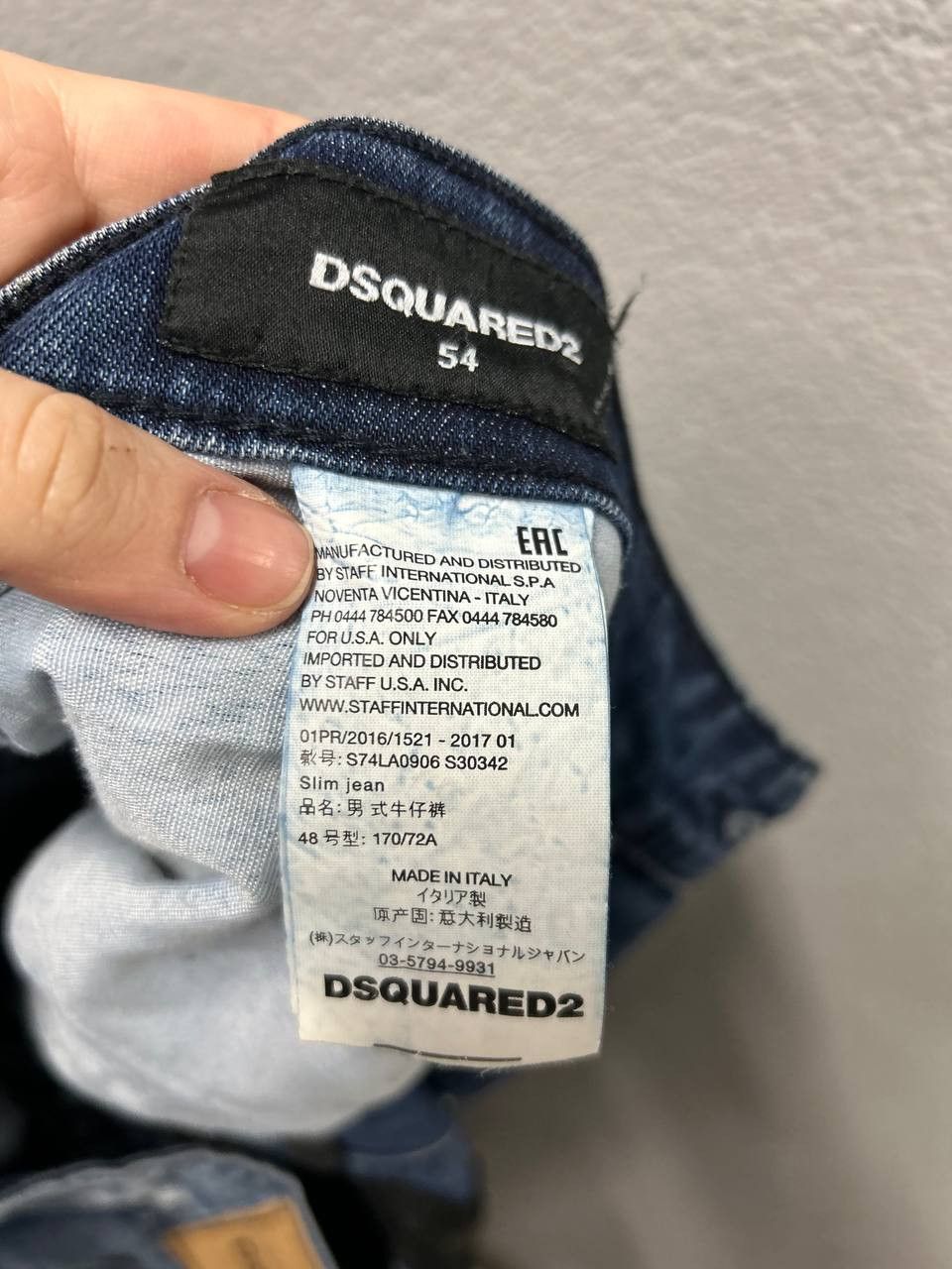 Dsquared2 Dsquared2 slim jean mens jeans size EU 54 / W38 / XL Size US 38 / EU 54 - 10 Thumbnail