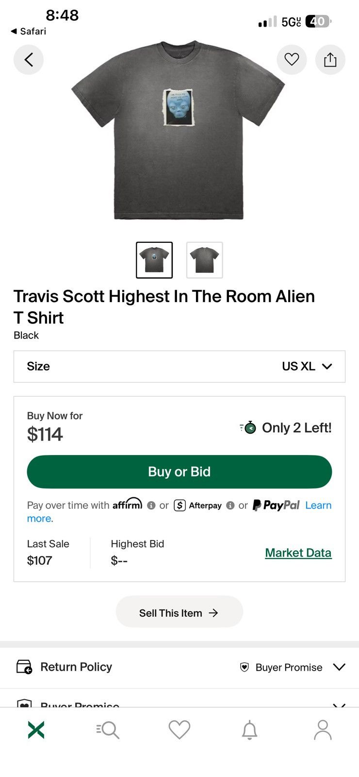 Travis Scott Travis scott highest in the room t shirt Size US XL / EU 56 / 4 - 3 Thumbnail
