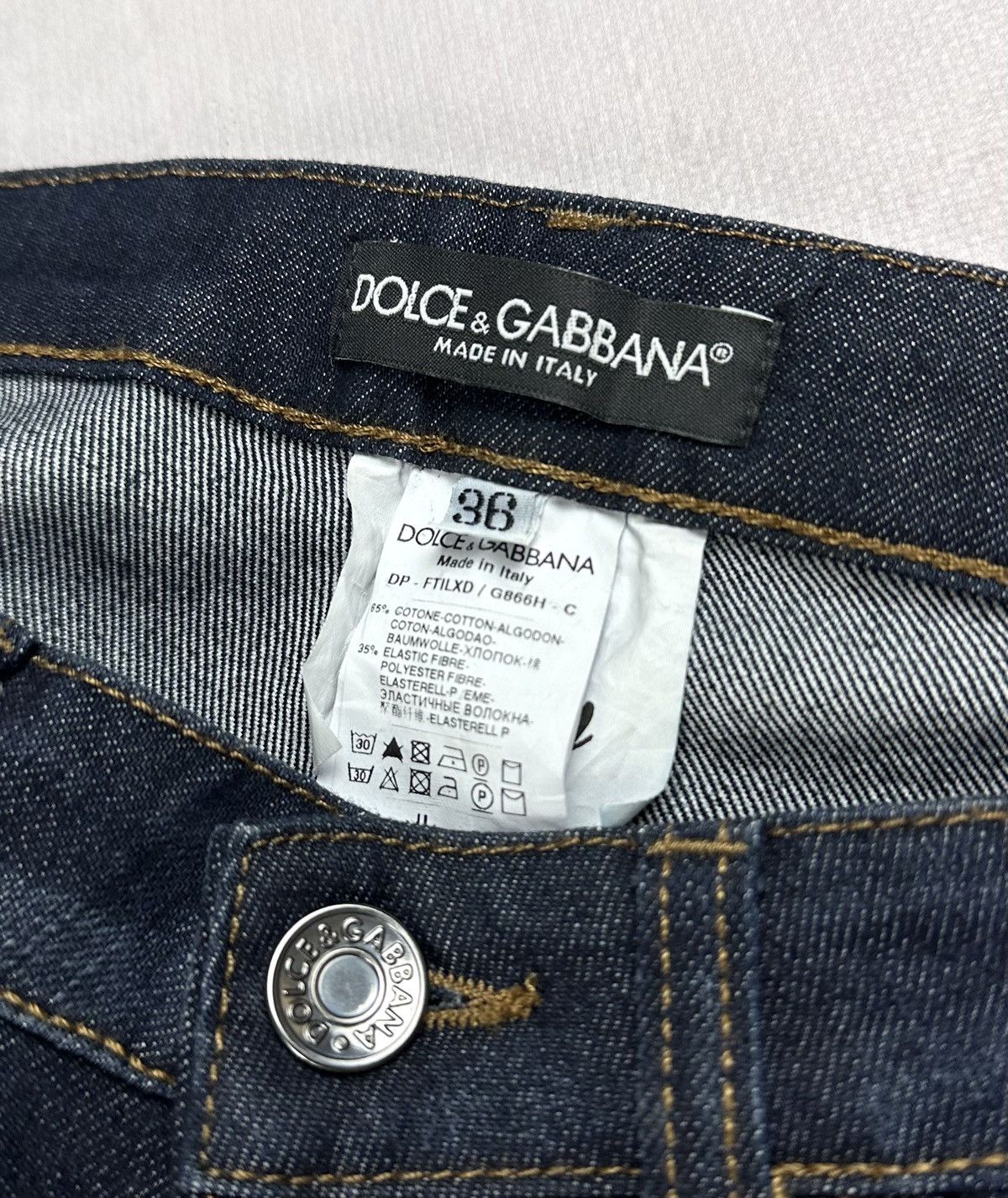 Dolce & Gabbana × Japanese Brand × Vintage Avant Garde Luxury Denim Dolce & Gabbana (D&G) Classic LGB Size 27" / US 4 / IT 40 - 7 Thumbnail