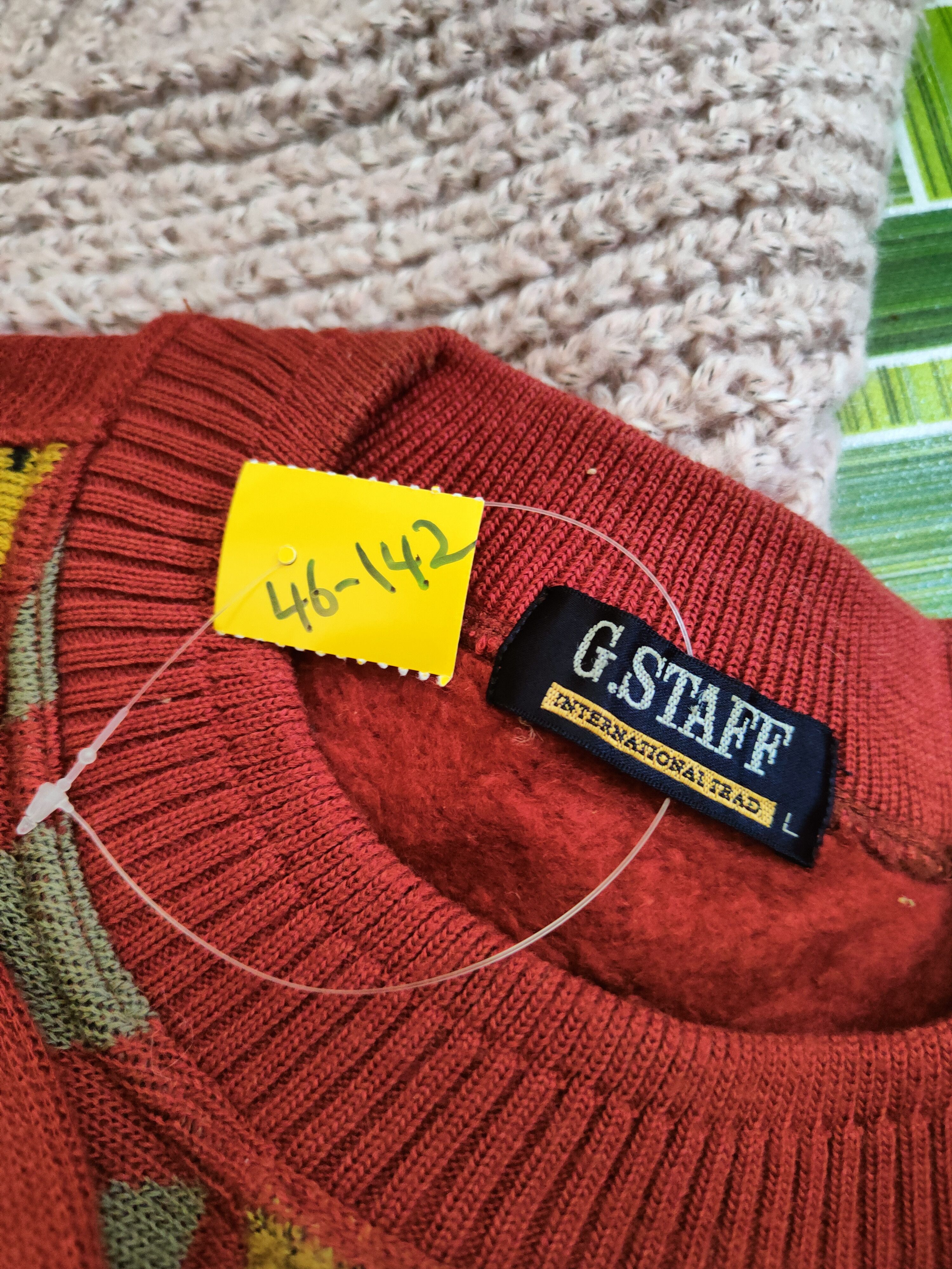 Japanese Brand DL G.Staff Brown Knitwear Sweatshirts #46-142 Size US L / EU 52-54 / 3 - 12 Thumbnail
