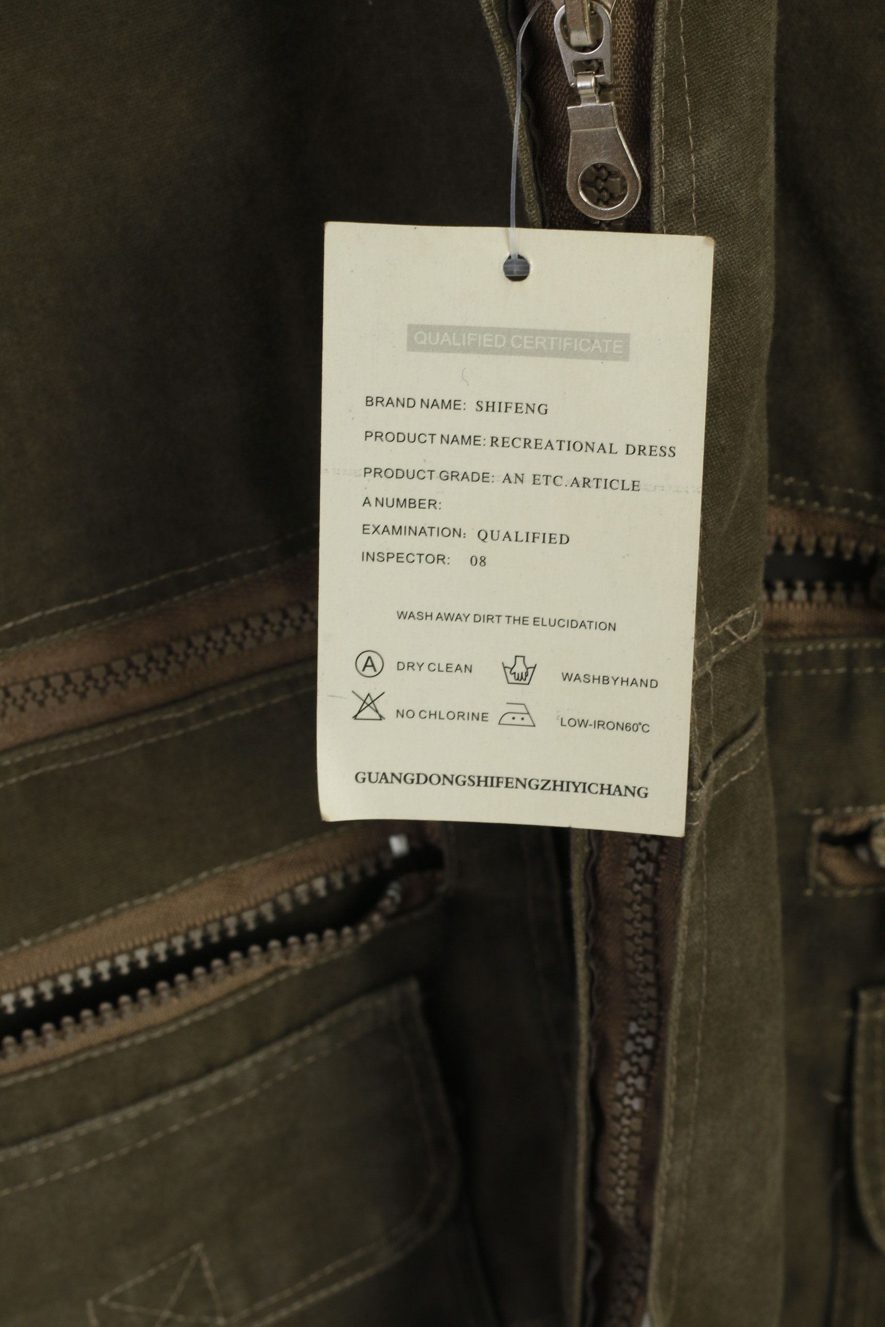 Other New Shifeng Brand Men L Waistcoat Khaki Fishing 8840 Size US L / EU 52-54 / 3 - 3 Thumbnail