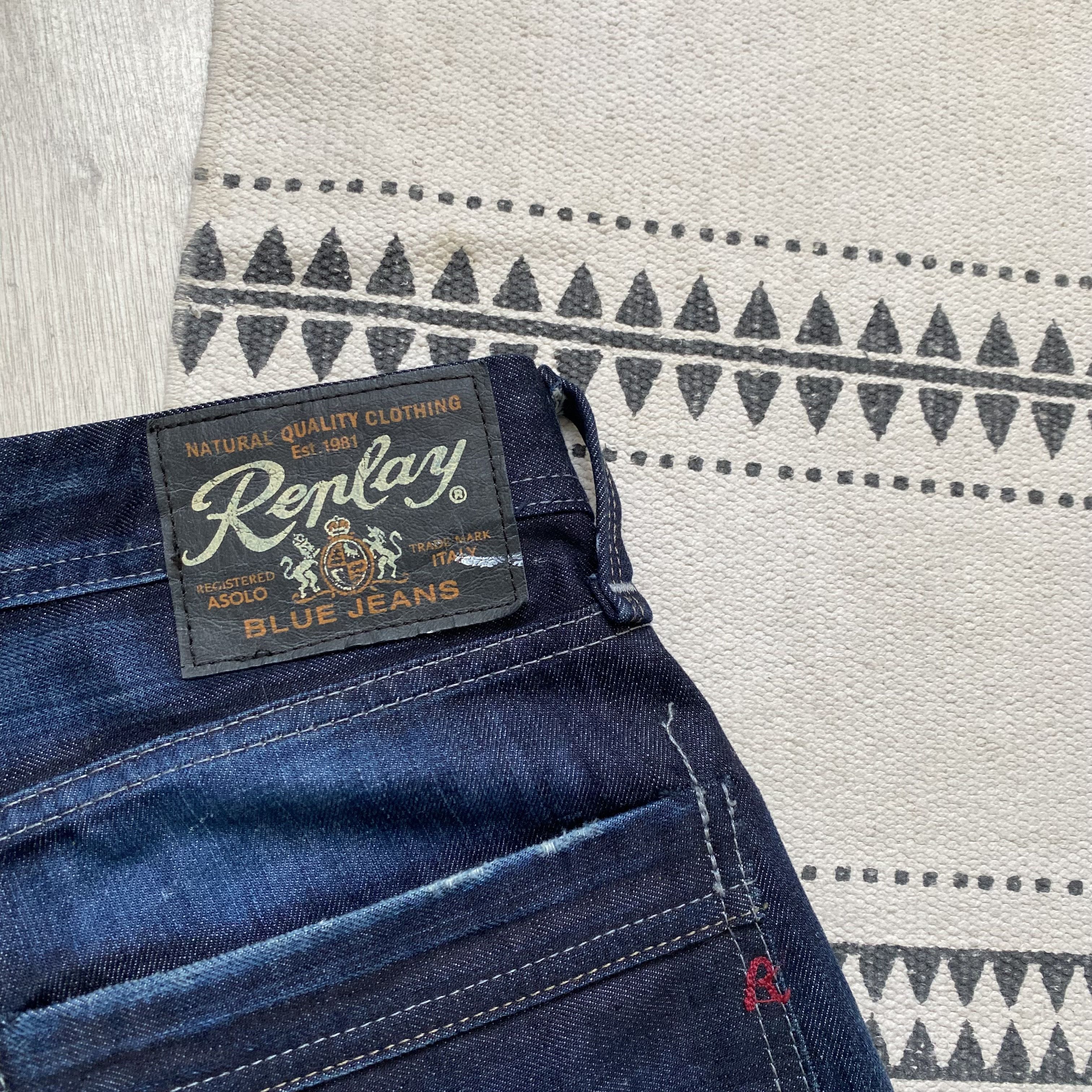 Replay Biker Style Jeans Replay Designer distresed denim pants Size US 32 / EU 48 - 9 Thumbnail
