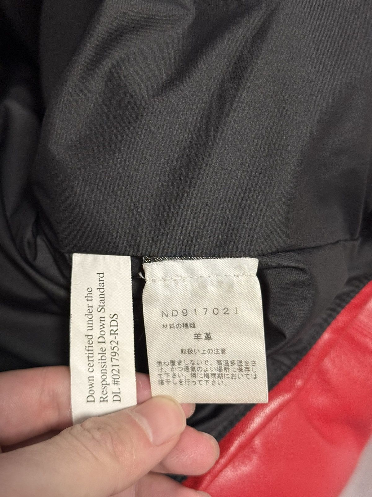 The North Face Supreme tnf the north face leather nuptse jacket red Size US M / EU 48-50 / 2 - 14 Thumbnail