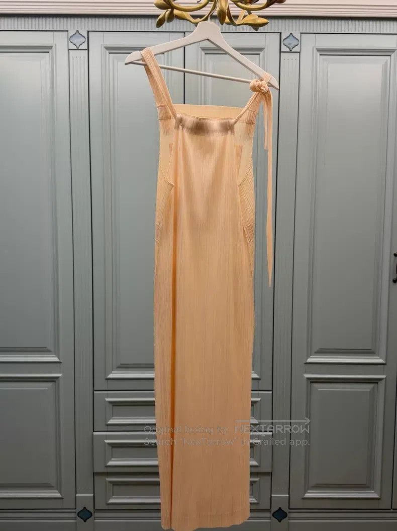 Issey Miyake Issey Miyake Suspender Skirt Beige Size XXL / US 16-18 / IT 52-54 - 2 Thumbnail