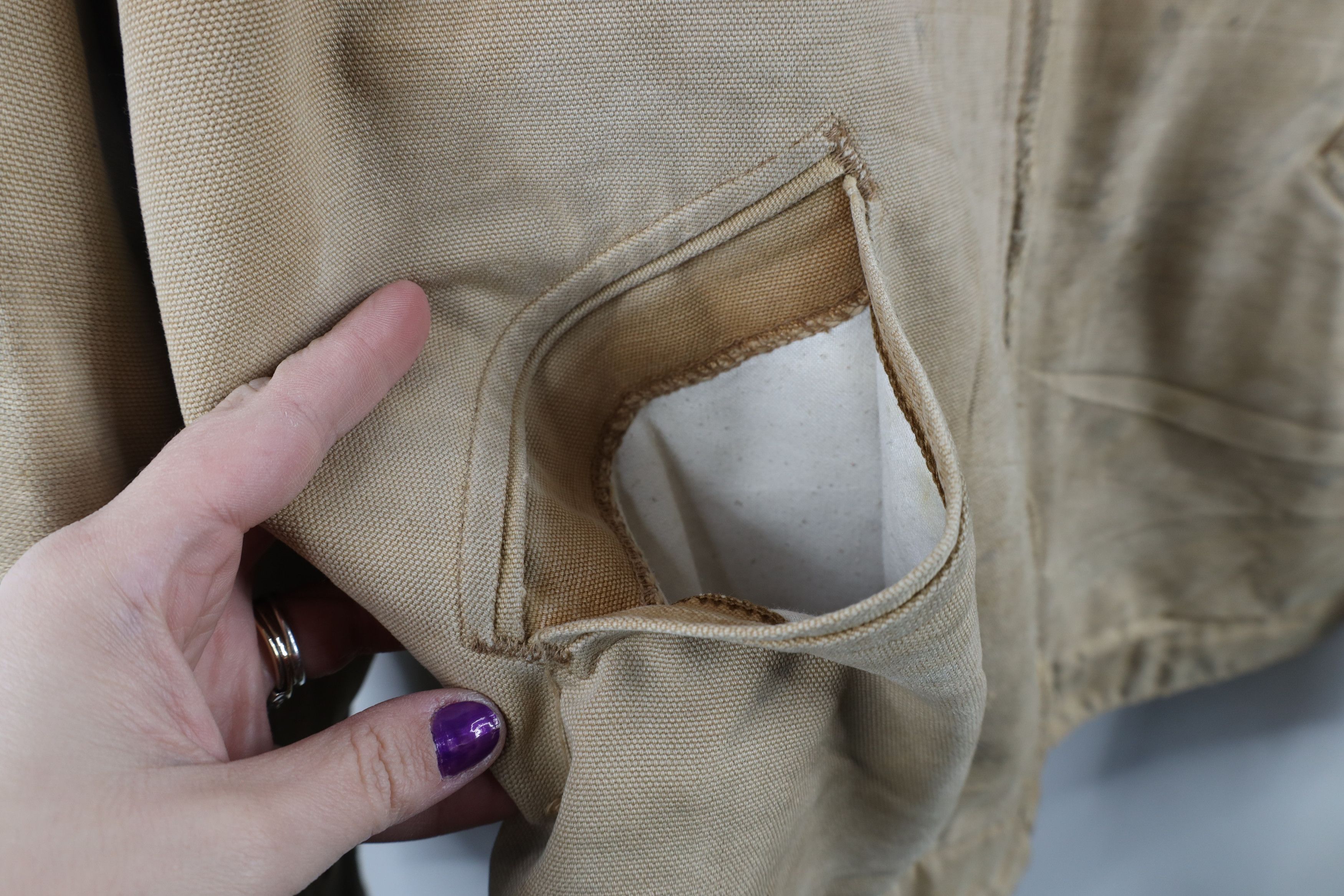 Carhartt × Vintage Vintage 90s Carhartt Quilted Detroit Jacket Duck Brown USA Size US L / EU 52-54 / 3 - 10 Thumbnail