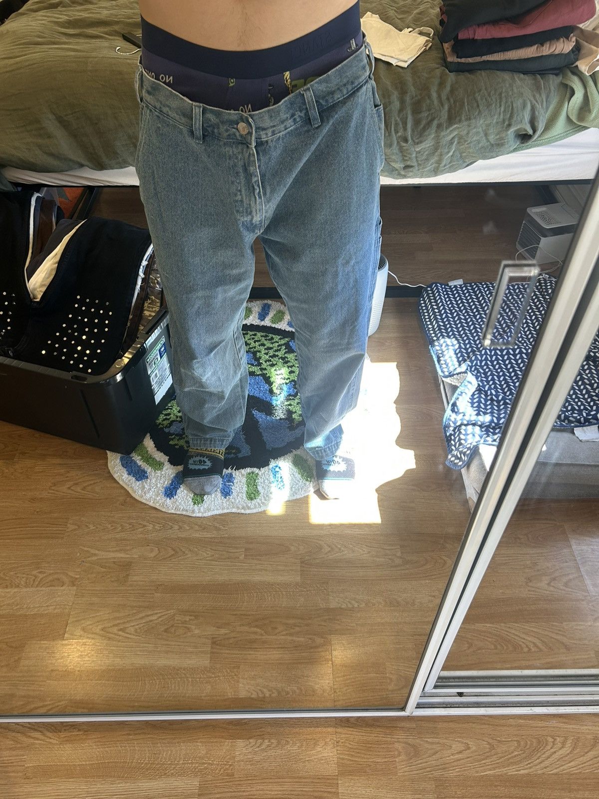 Obey Mens BIGWIG BAGGY DENIM pants Size US 36 / EU 52 - 8 Thumbnail
