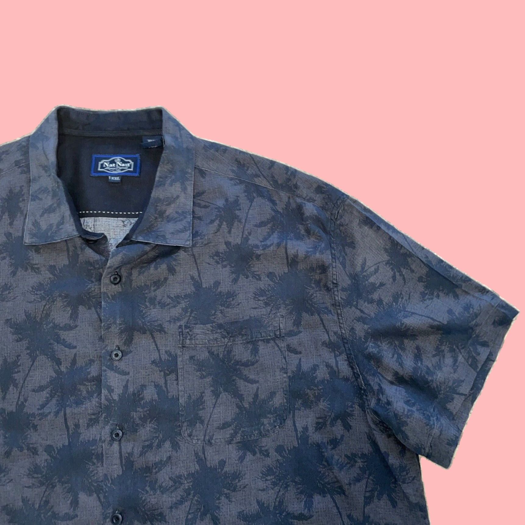 Nat Nast Hawaiian Print Silk Blend Shirt for Men in Luxury Originals Style Size XXL by Nat Nast Size US XXL / EU 58 / 5 - 2 Thumbnail