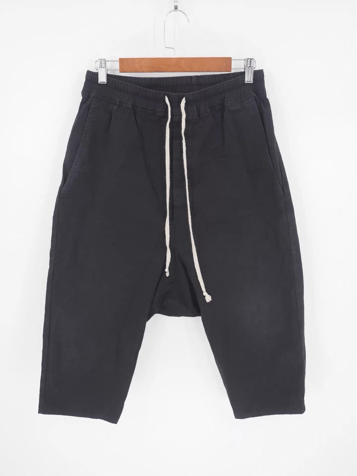 Rick Owens Sz 46 Rick Owens 16AW Mainline Drawstring Cropped Pants-250 Size US 30 / EU 46 - 7 Thumbnail