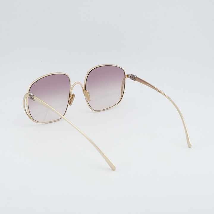 Miu Miu Miu Miu MUA57S 5AK40S Sunglasses Gold Square Frame, Pink Size ONE SIZE - 4 Thumbnail