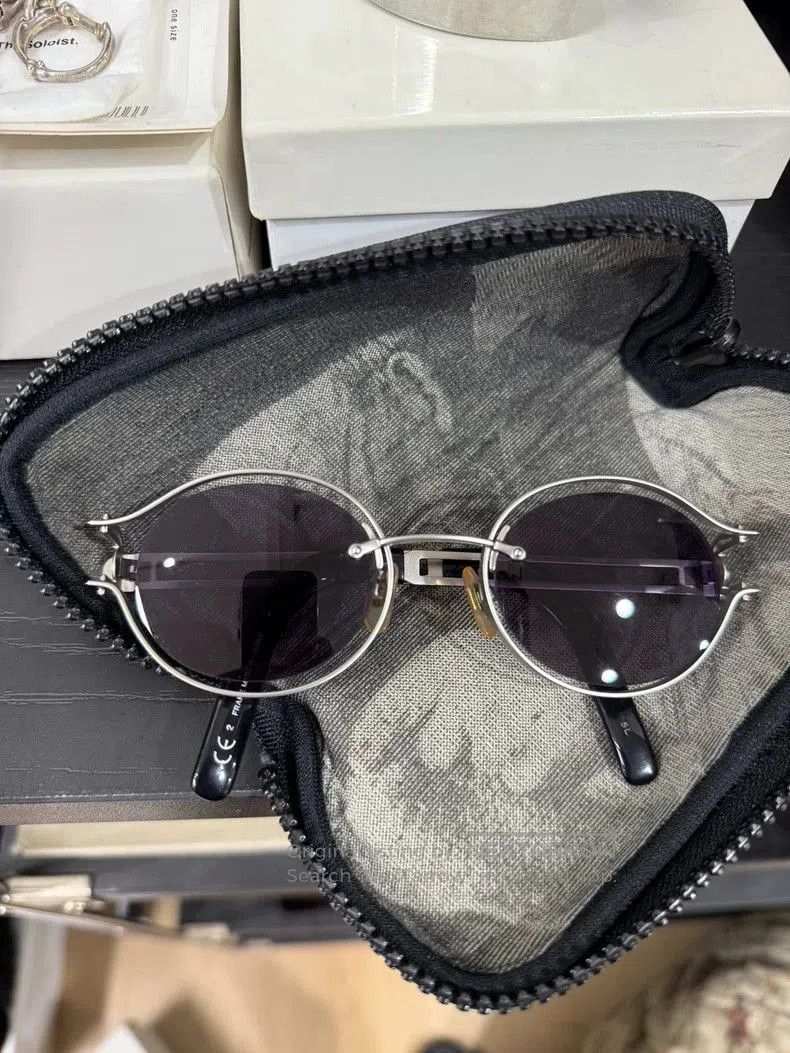 yohji yamamoto metal cutting glasses.