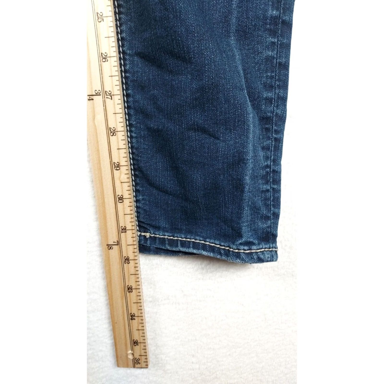 Silver Jeans Co. Silver Jeans Suki High Super Skinny Jeans Women 30x31 Dark Wash Denim Blue 5-Pocket Stretch Slim Regular Size 30" / US 8 / IT 44 - 5 Thumbnail