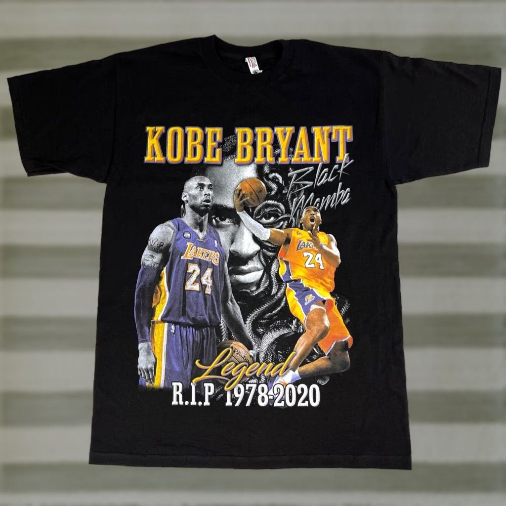 Vintage Kobe Bryant Black Mamba Legend T-Shirt Mens M Black 1978-2020 Vintage Size US M / EU 48-50 / 2 - 1 Thumbnail