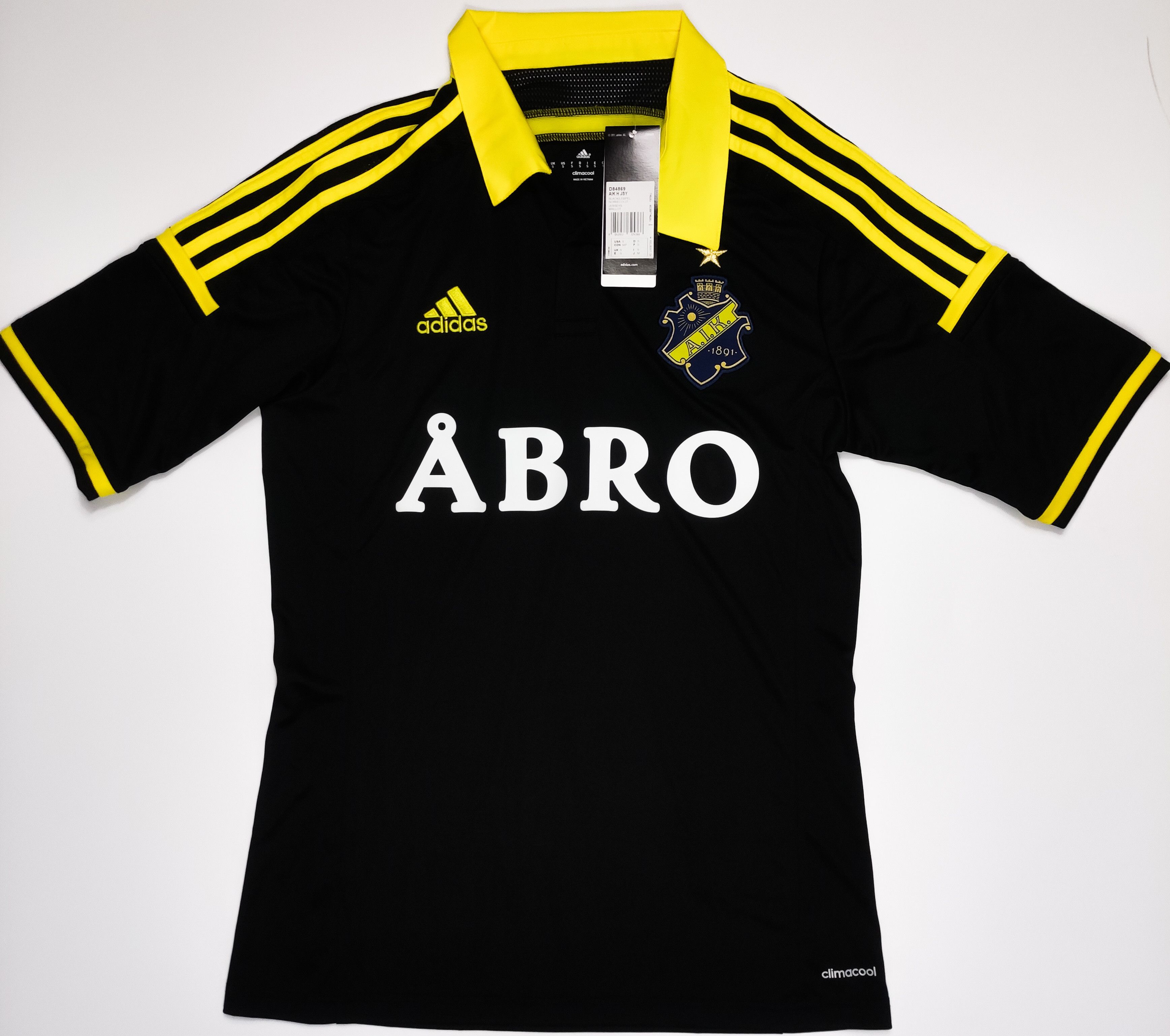 Nike BNWT AIK Fotboll 2014 2015 Adidas Home Solna Stockholm Size US S / EU 44-46 / 1 - 1 Thumbnail