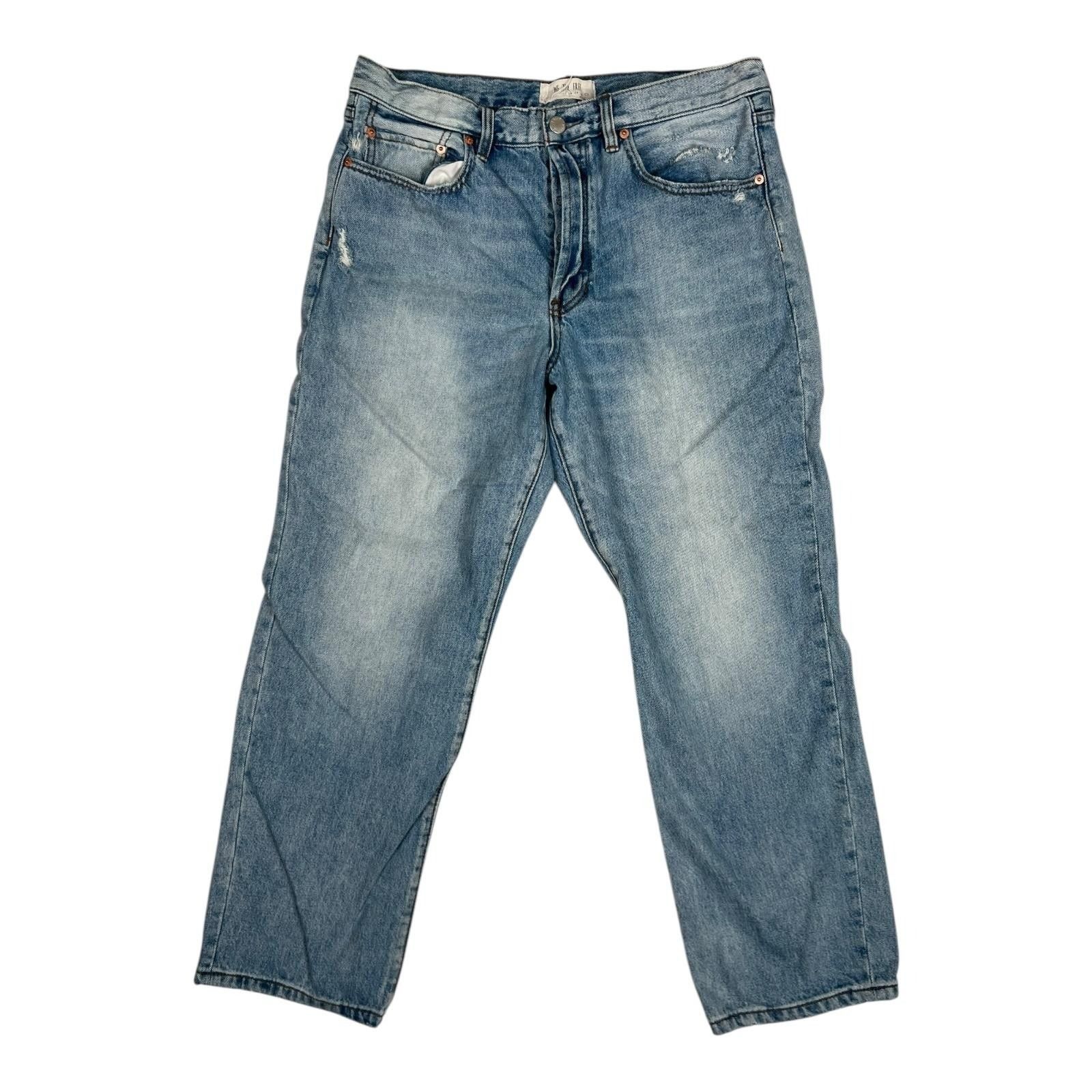 Other We The Free Mom Jeans Women's 31 Blue Light Wash High Rise B Size 31" - 1 Thumbnail