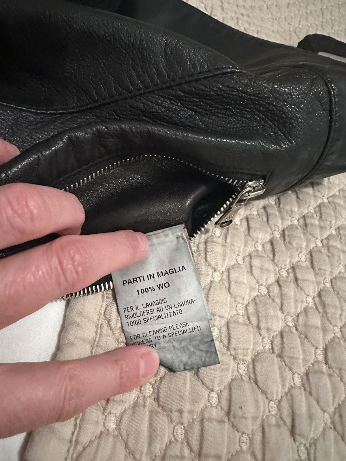 Dolce & Gabbana DOLCE & GABBANA – Vintage Wool & Leather Bomber Jacket Size S / US 4 / IT 40 - 3 Thumbnail