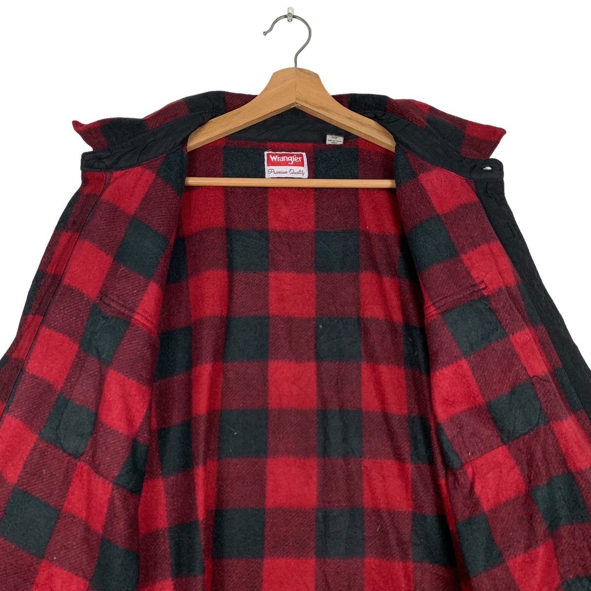 Wrangler WRANGLER Checked Flannel Plaid Button Up Shirt #0417-C19 Size US XXL / EU 58 / 5 - 12 Thumbnail