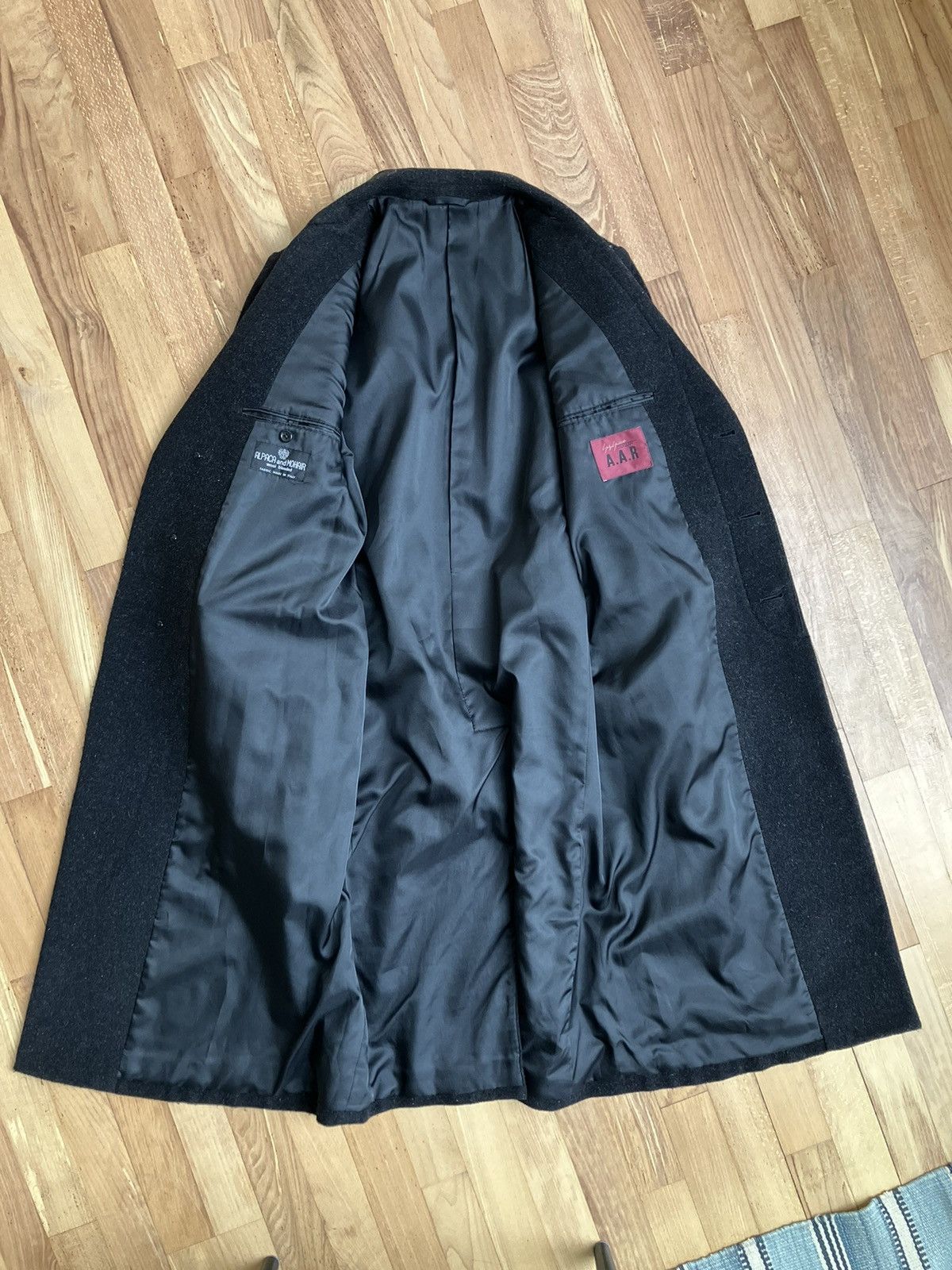Yohji Yamamoto A.A.R Yohji Yamamoto D'URBUN Wool Long Chester Coat Black Size US L / EU 52-54 / 3 - 3 Thumbnail